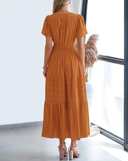 Abito Maxi Boho con Tasche