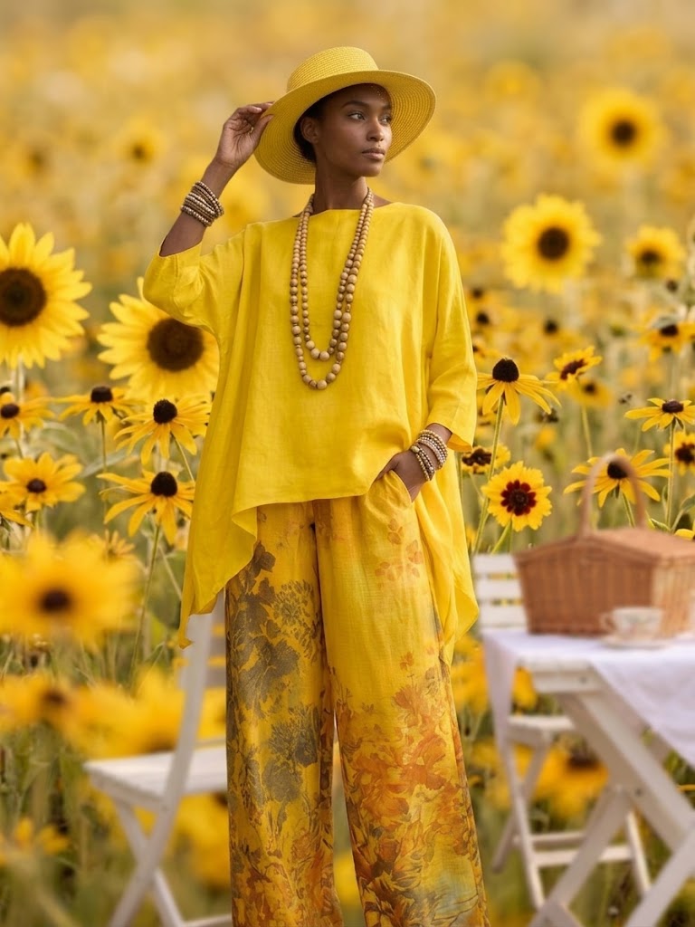 Completo Girasole Camicia e Pantalone