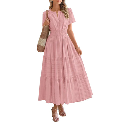 Abito Maxi Boho con Tasche