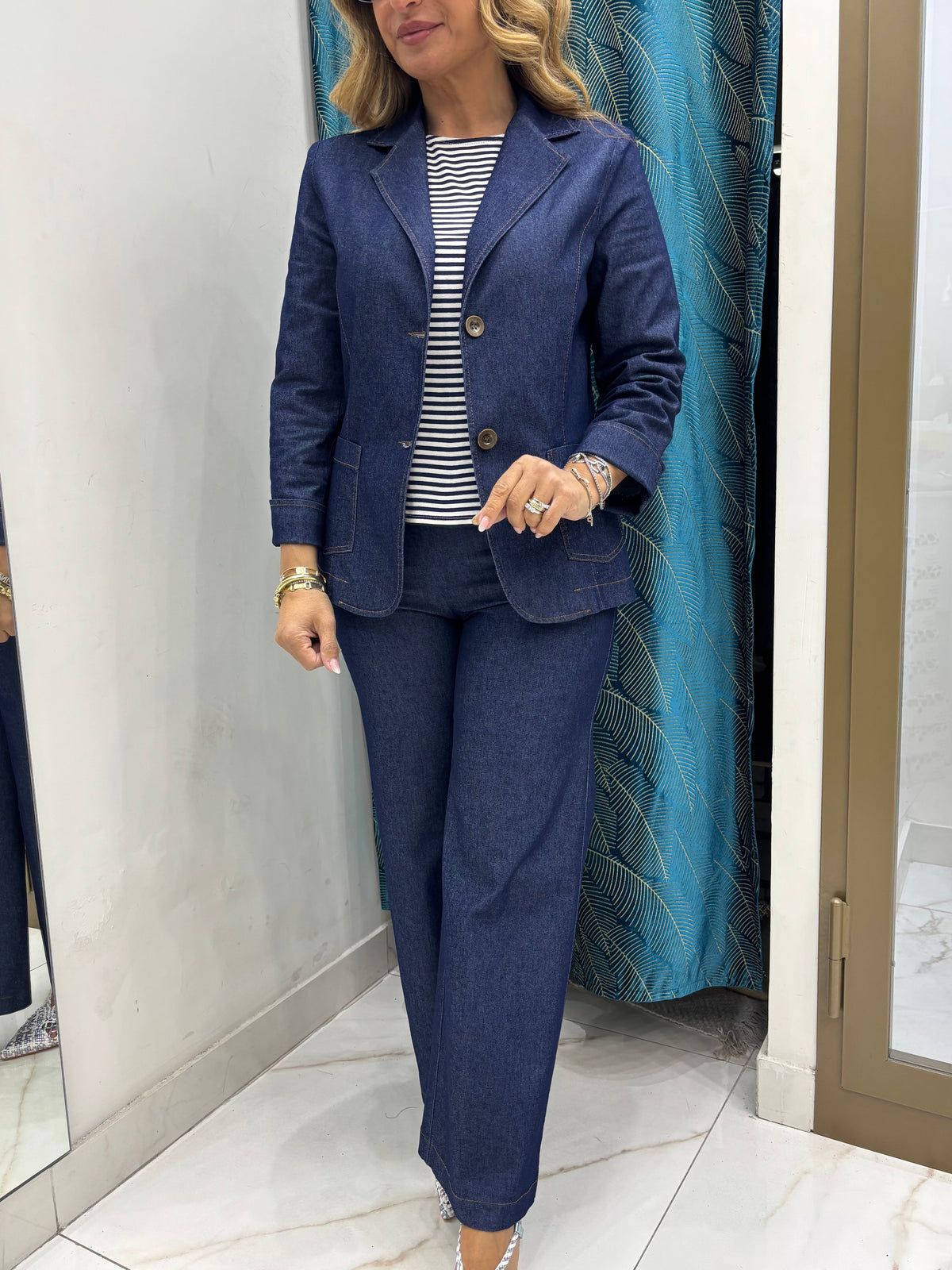 Tailleur Riviera in Denim Sartoriale