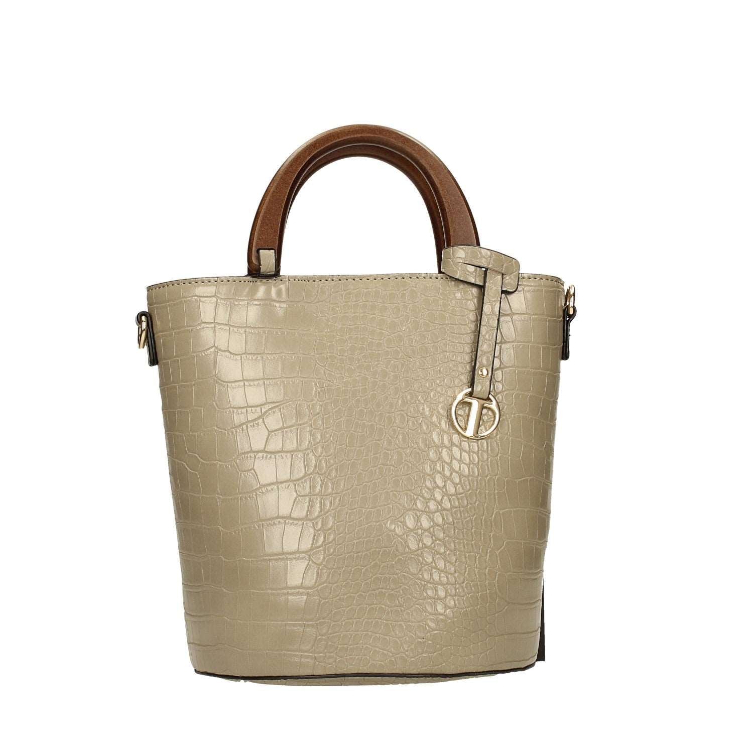 Borsa con stampa coccodrillo