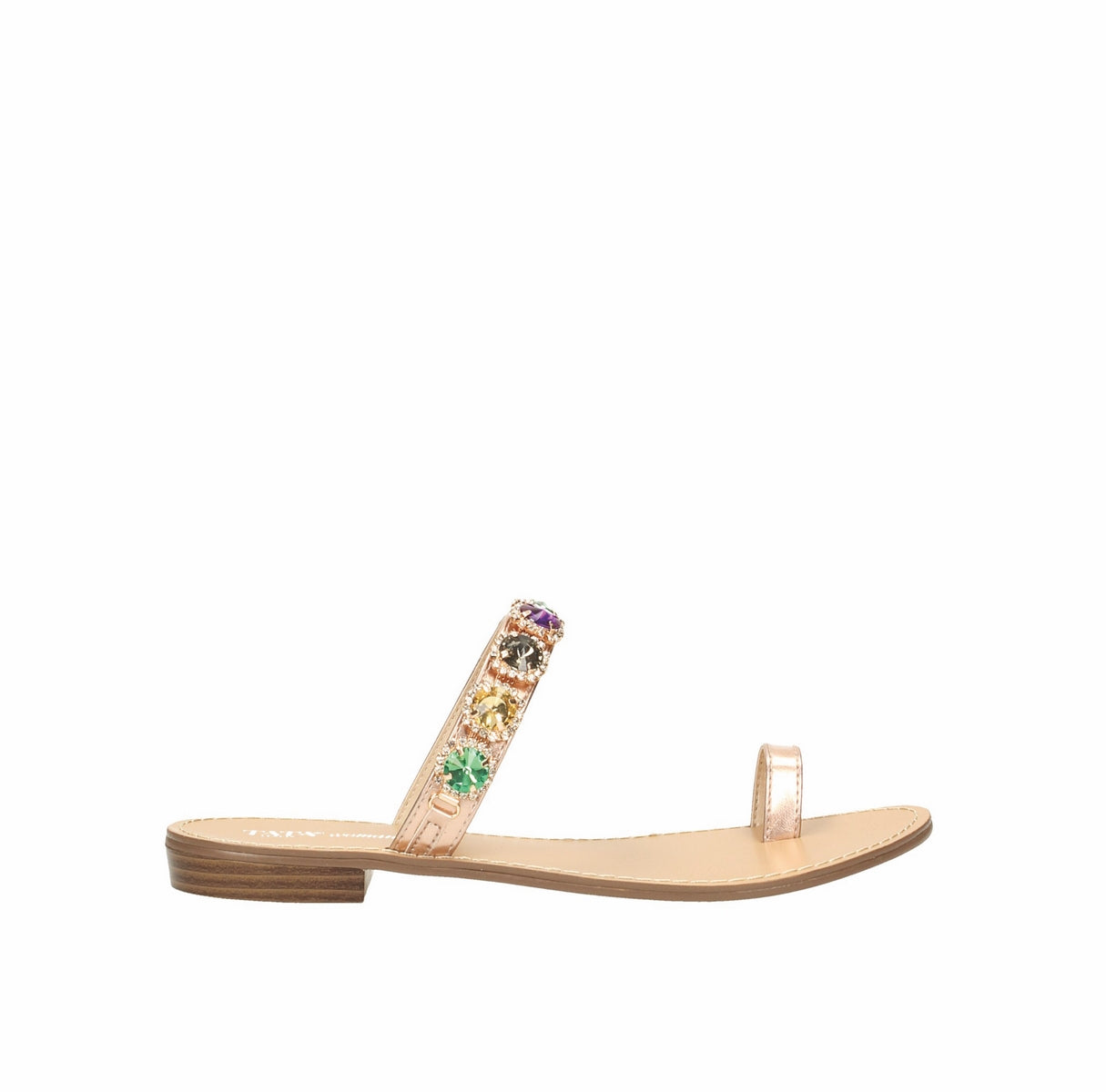 Sandali flat con pietre