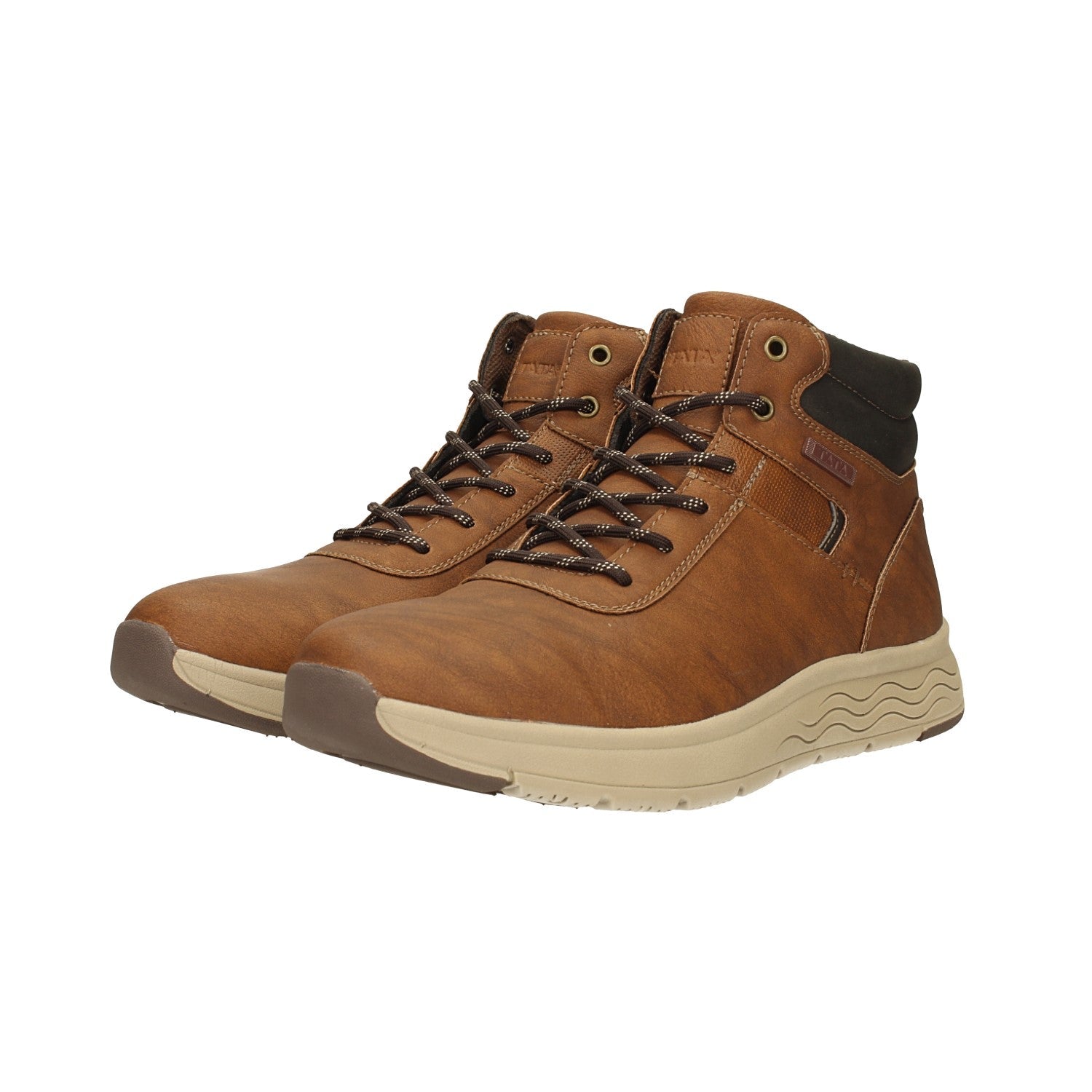Sneakers alte con suola in gomma