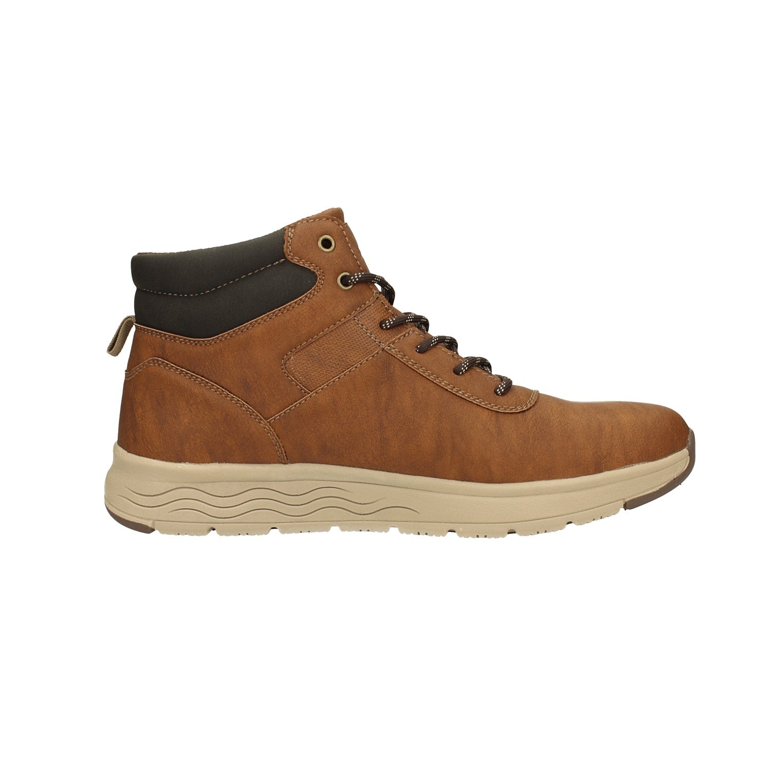 Sneakers alte con suola in gomma