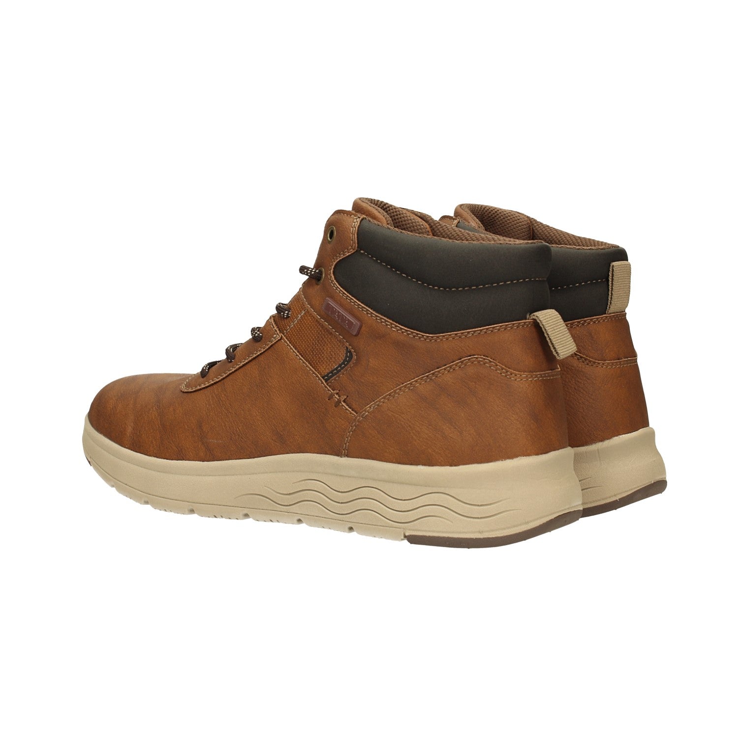 Sneakers alte con suola in gomma