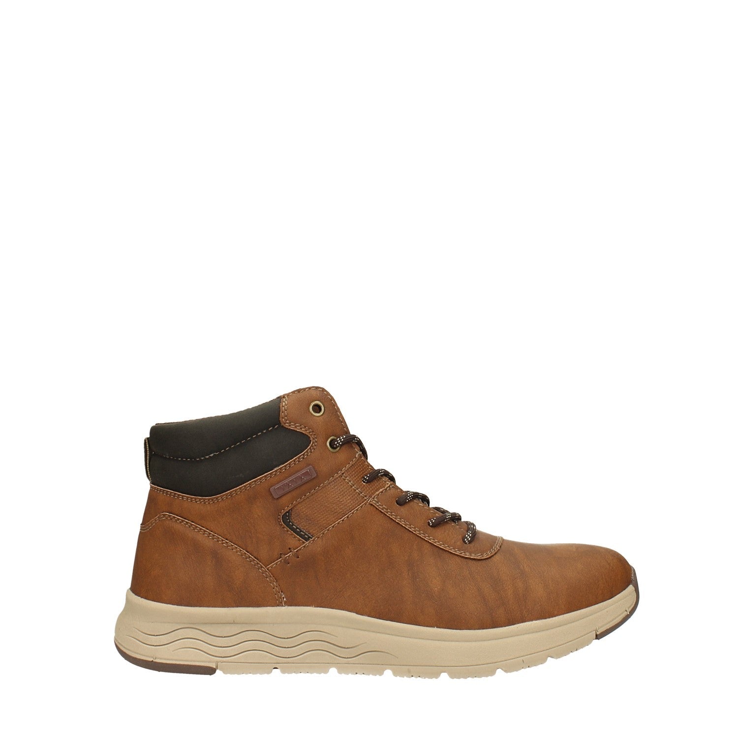 Sneakers alte con suola in gomma