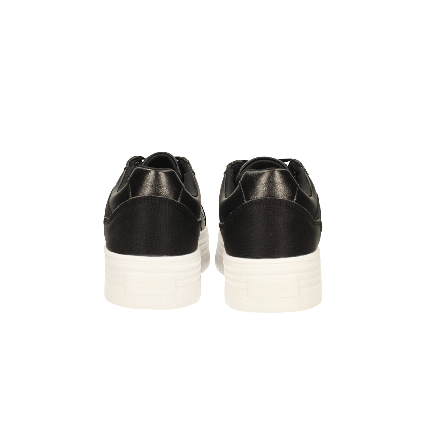 Sneakers con glitter e zeppa alta 4cm