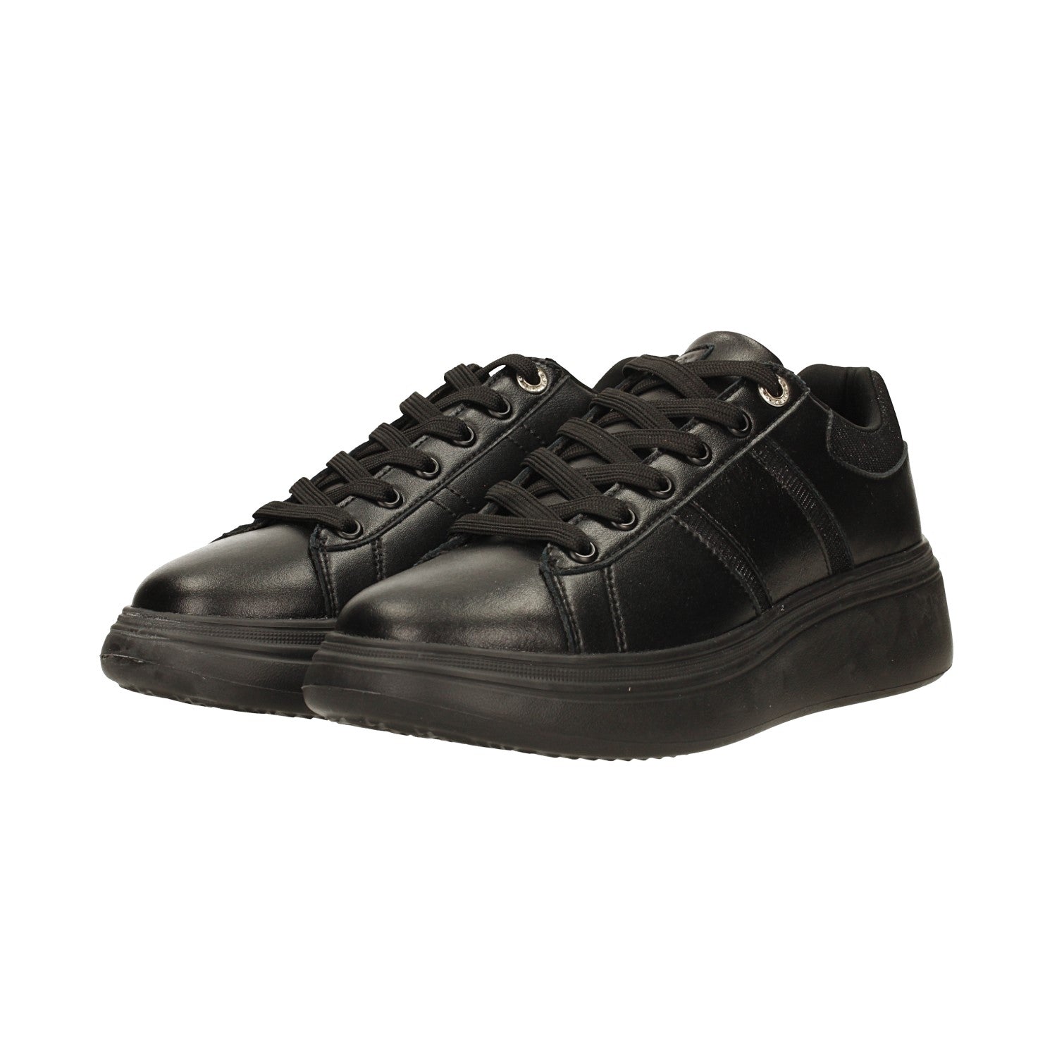 Sneakers total black. Tacco alto 4.5cm