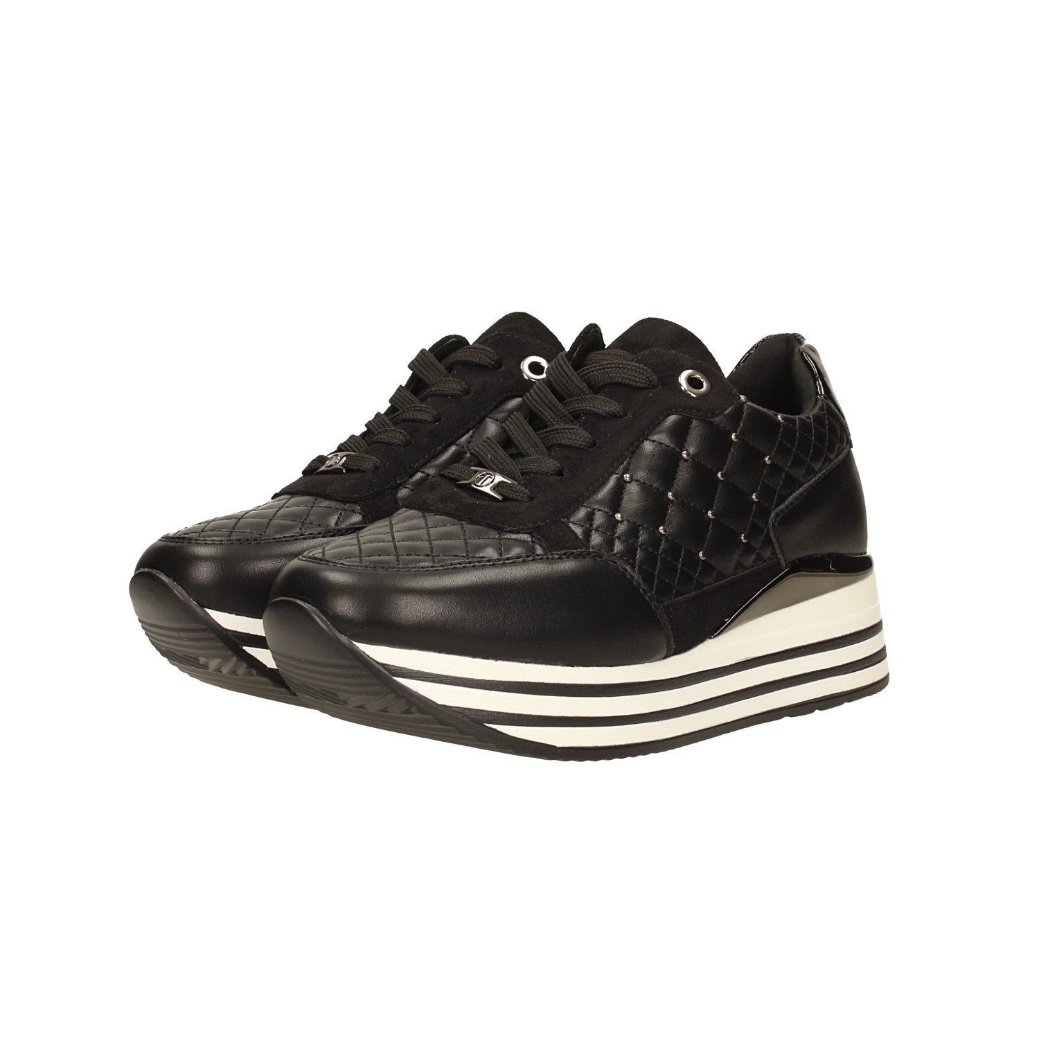 Sneakers metalassé con borchie