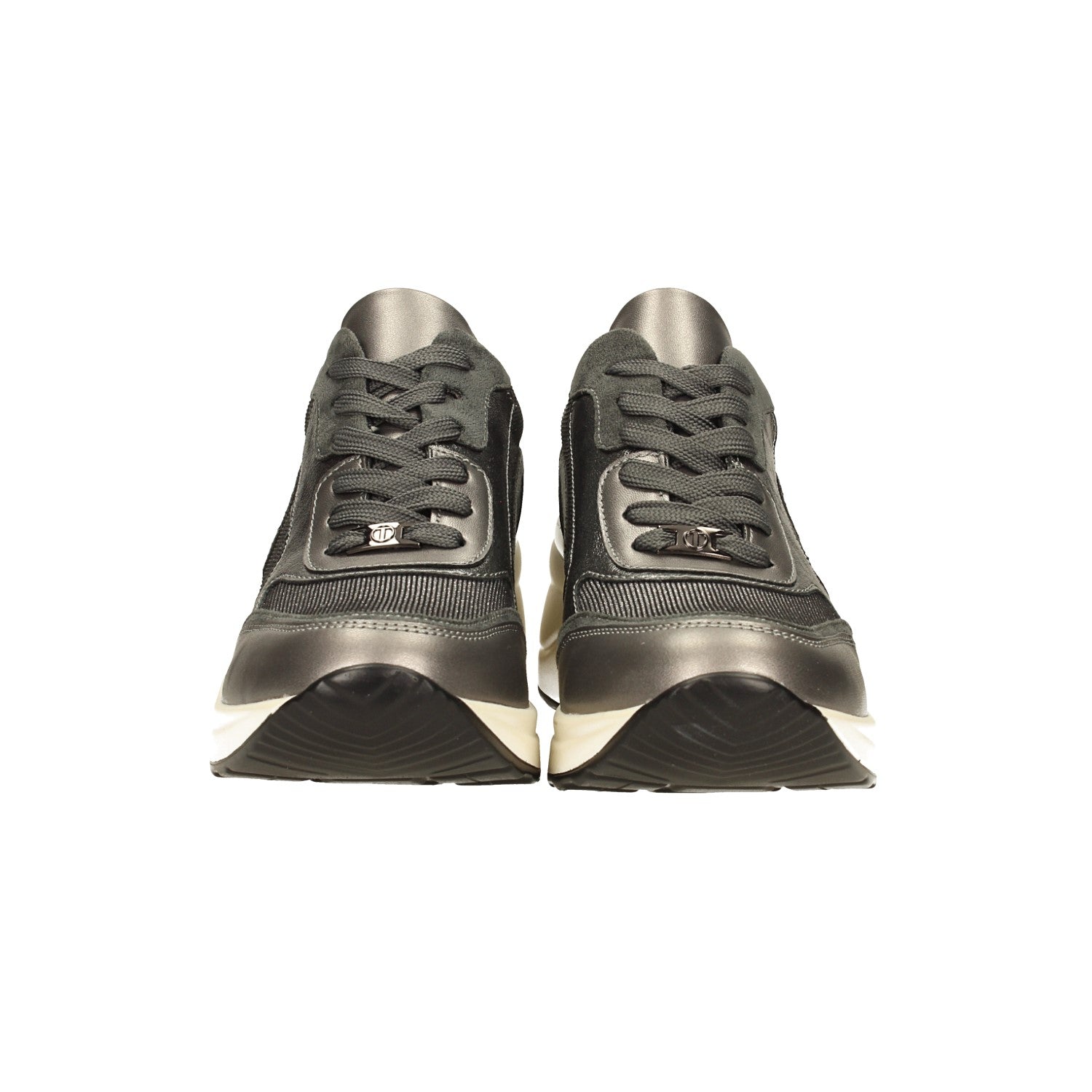 Sneakers con tessuto brillantinato