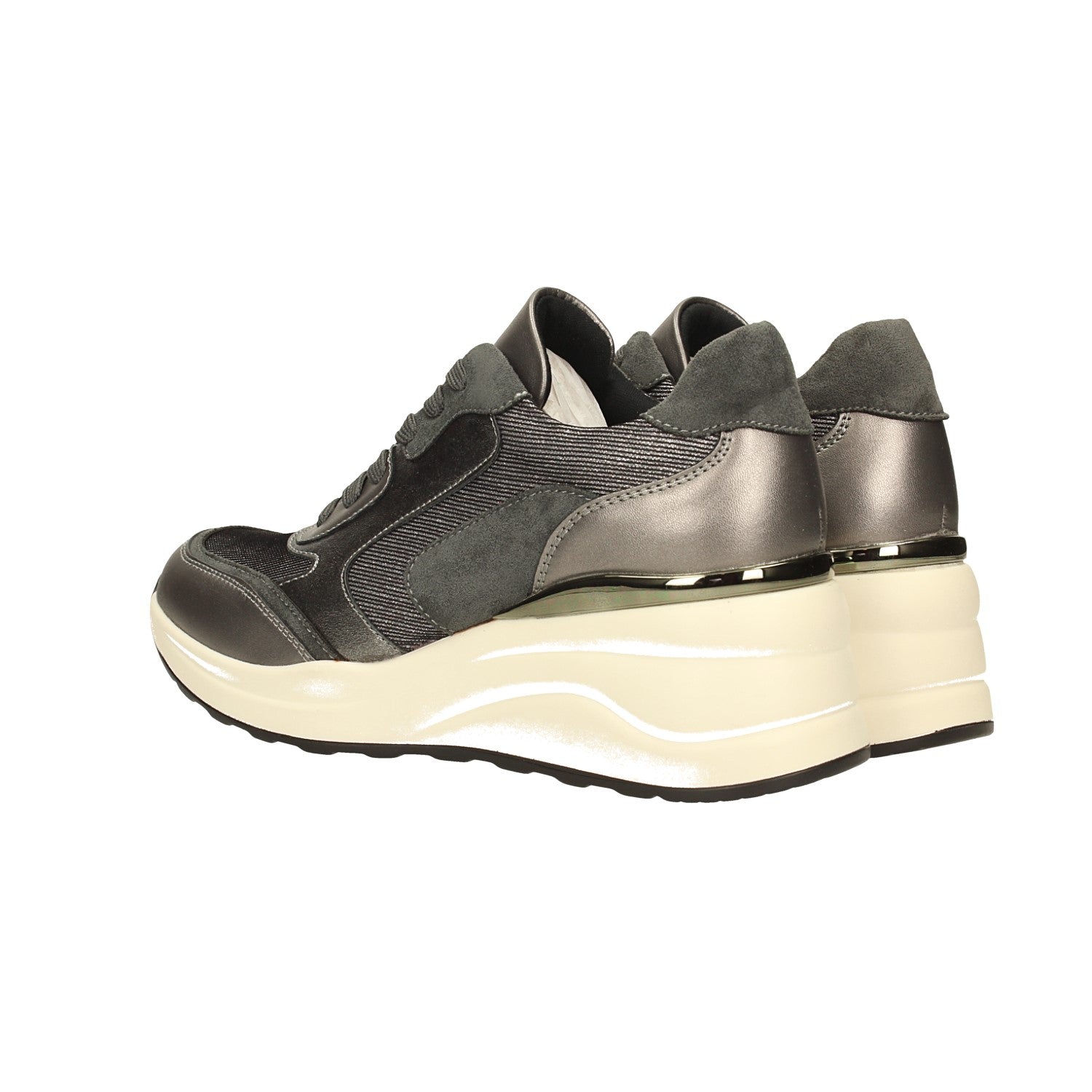 Sneakers con tessuto brillantinato