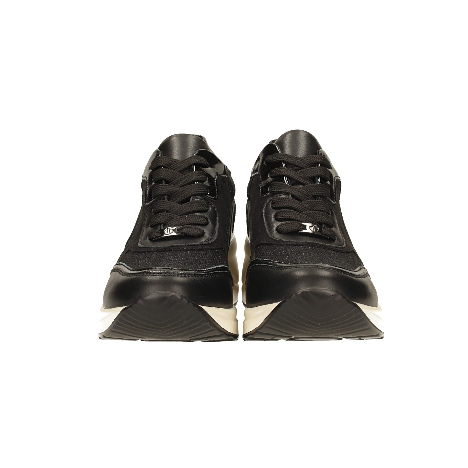 Sneakers con tessuto brillantinato
