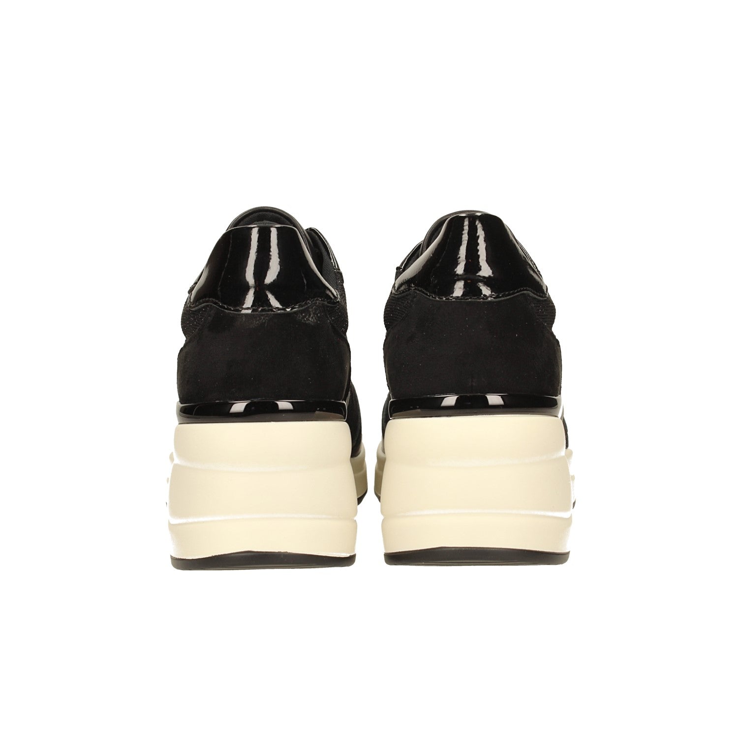 Sneakers con tessuto brillantinato