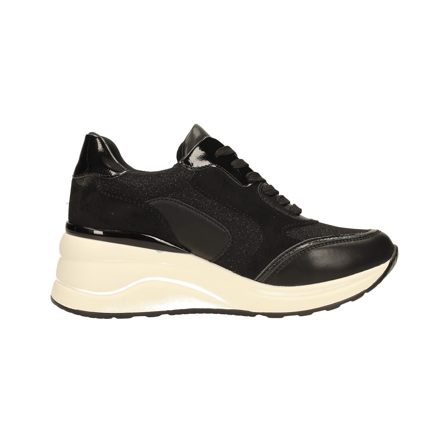 Sneakers con tessuto brillantinato