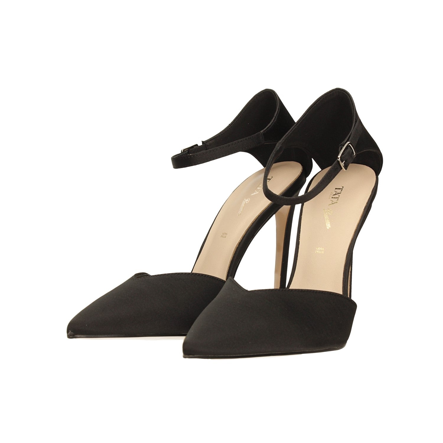 Décolleté in tessuto con tacco a stiletto alto 11cm