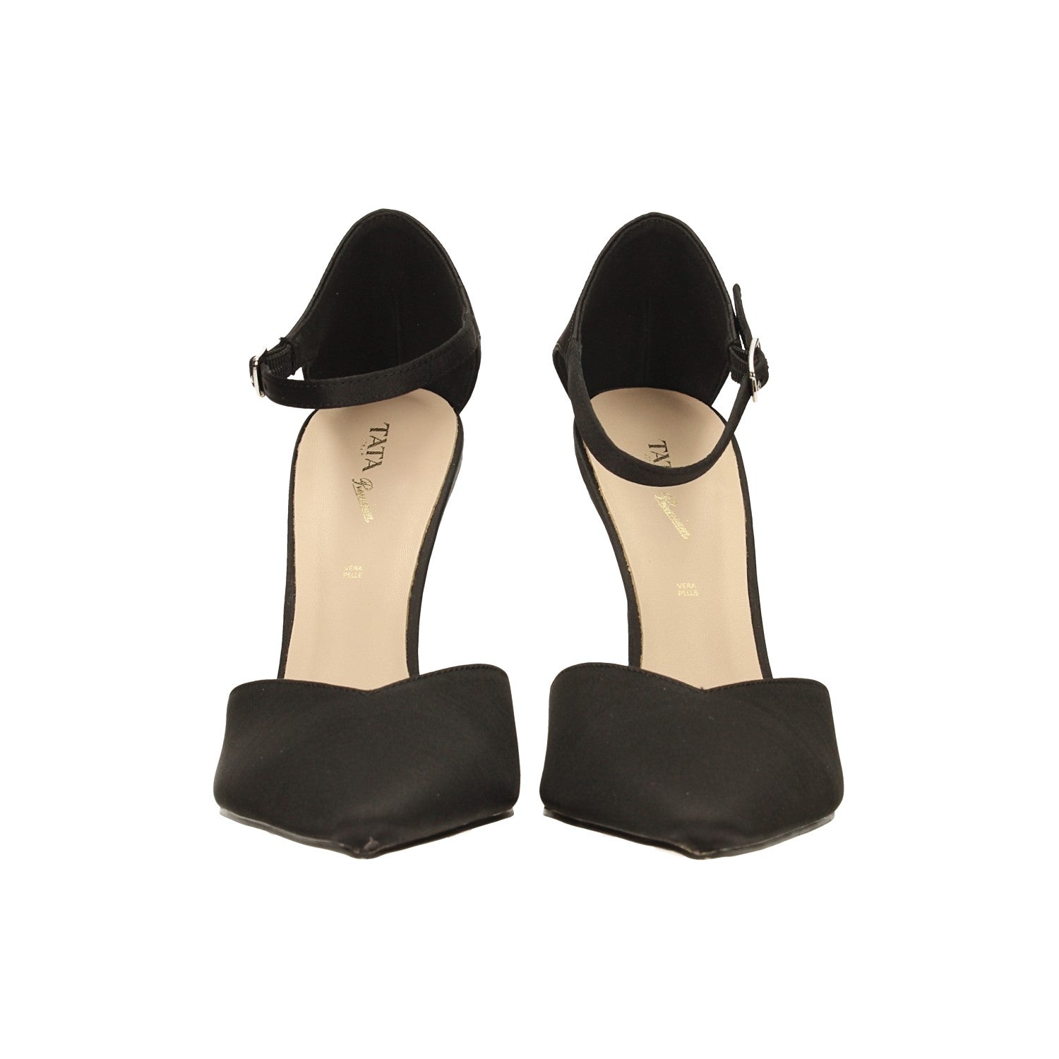 Décolleté in tessuto con tacco a stiletto alto 11cm