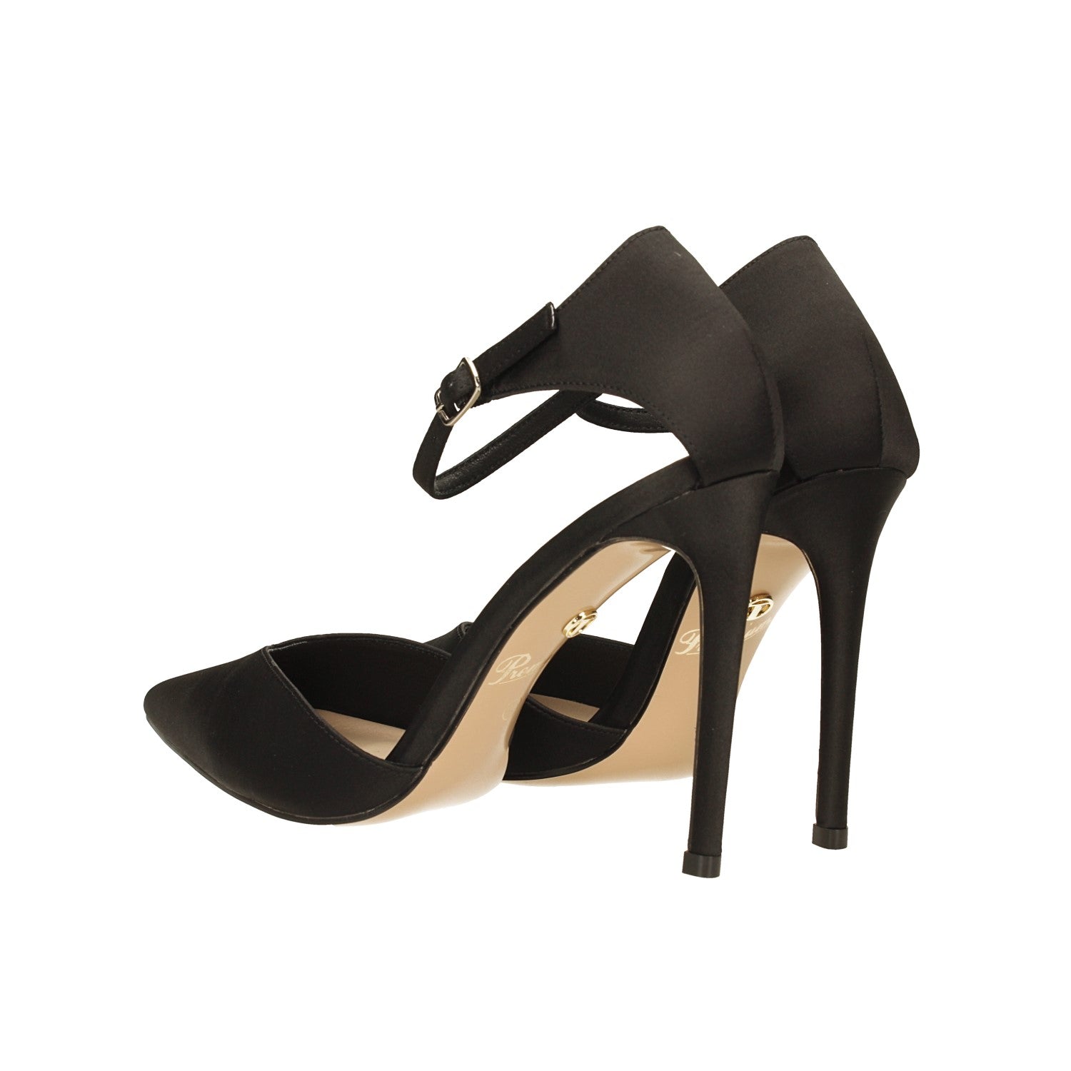 Décolleté in tessuto con tacco a stiletto alto 11cm