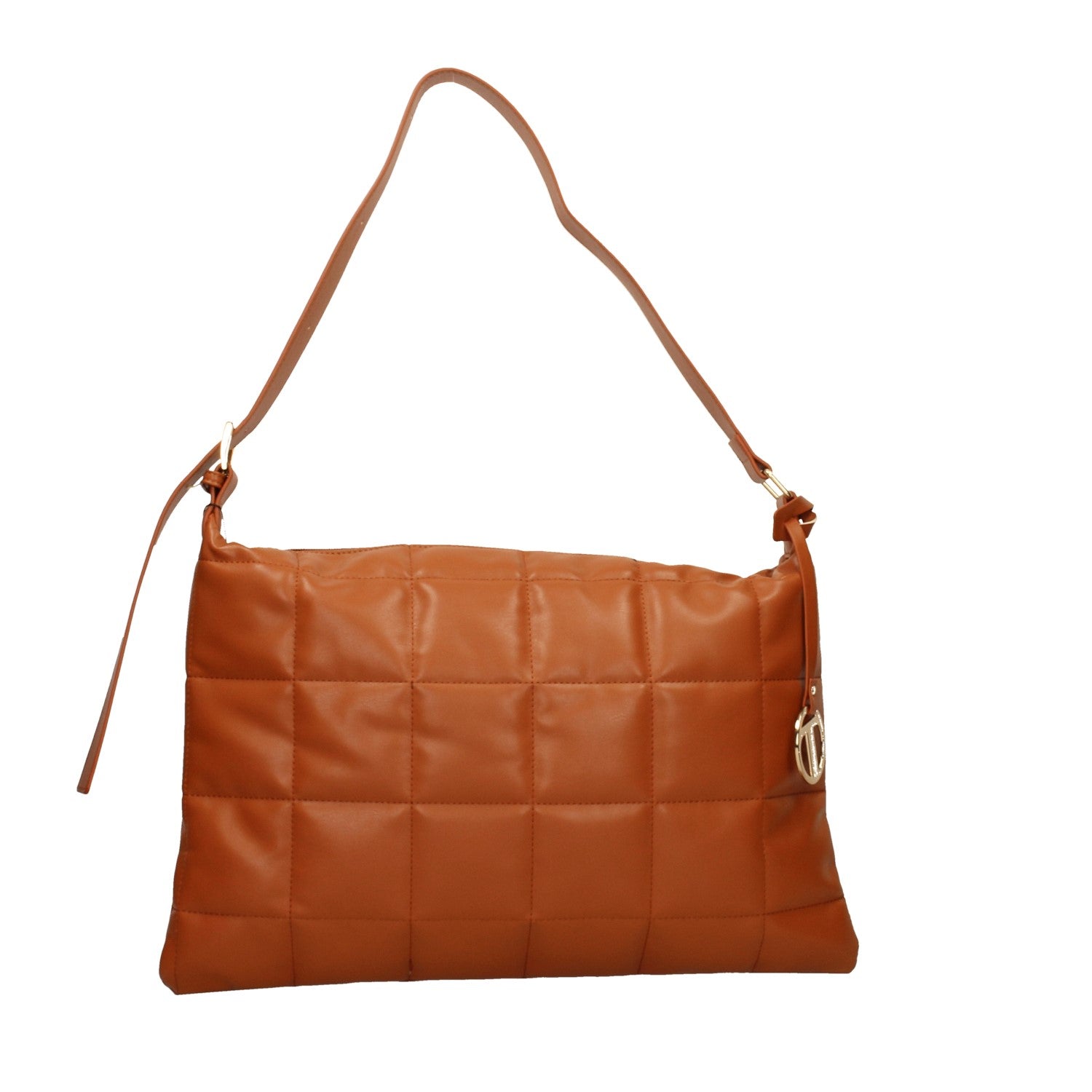 Hobo bag nera in tessuto trapuntato