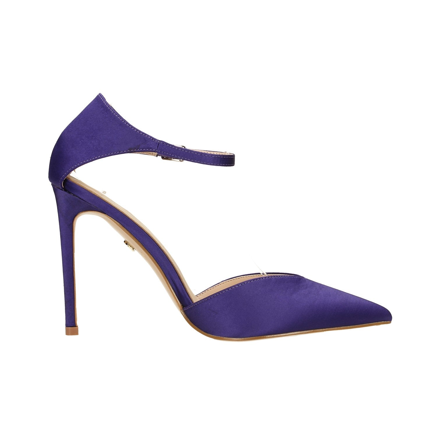 Décolleté in tessuto con tacco a stiletto alto 11cm
