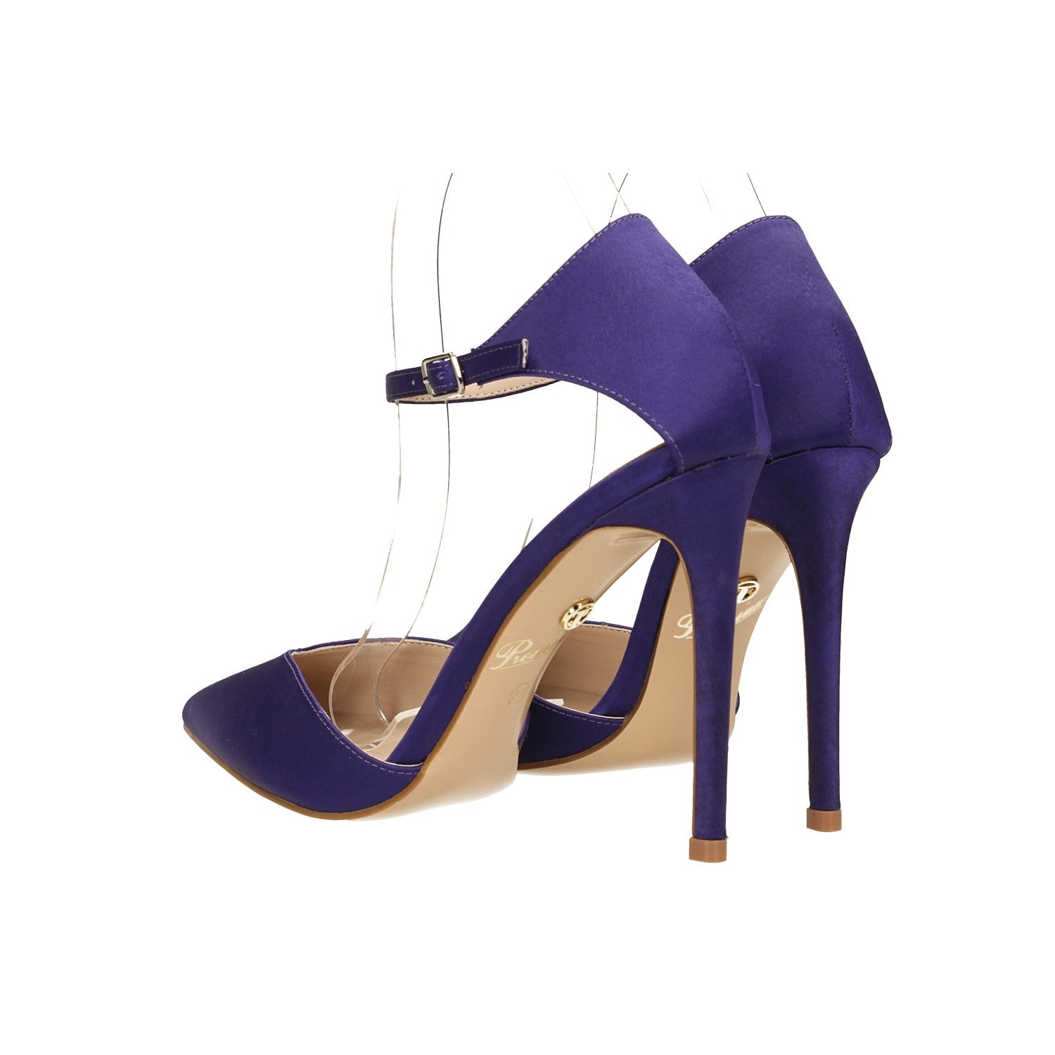 Décolleté in tessuto con tacco a stiletto alto 11cm