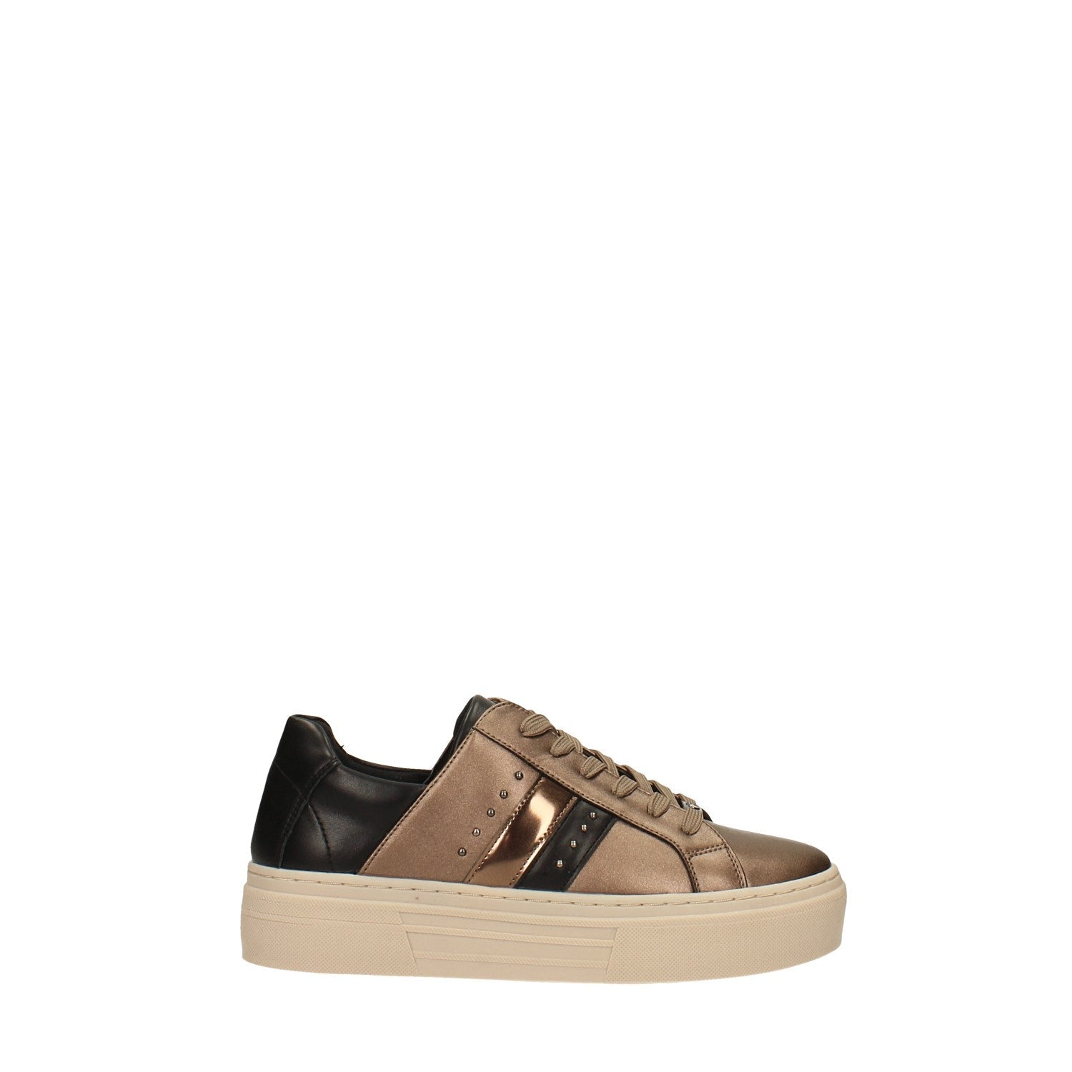 Sneakers con effetto brillantinato