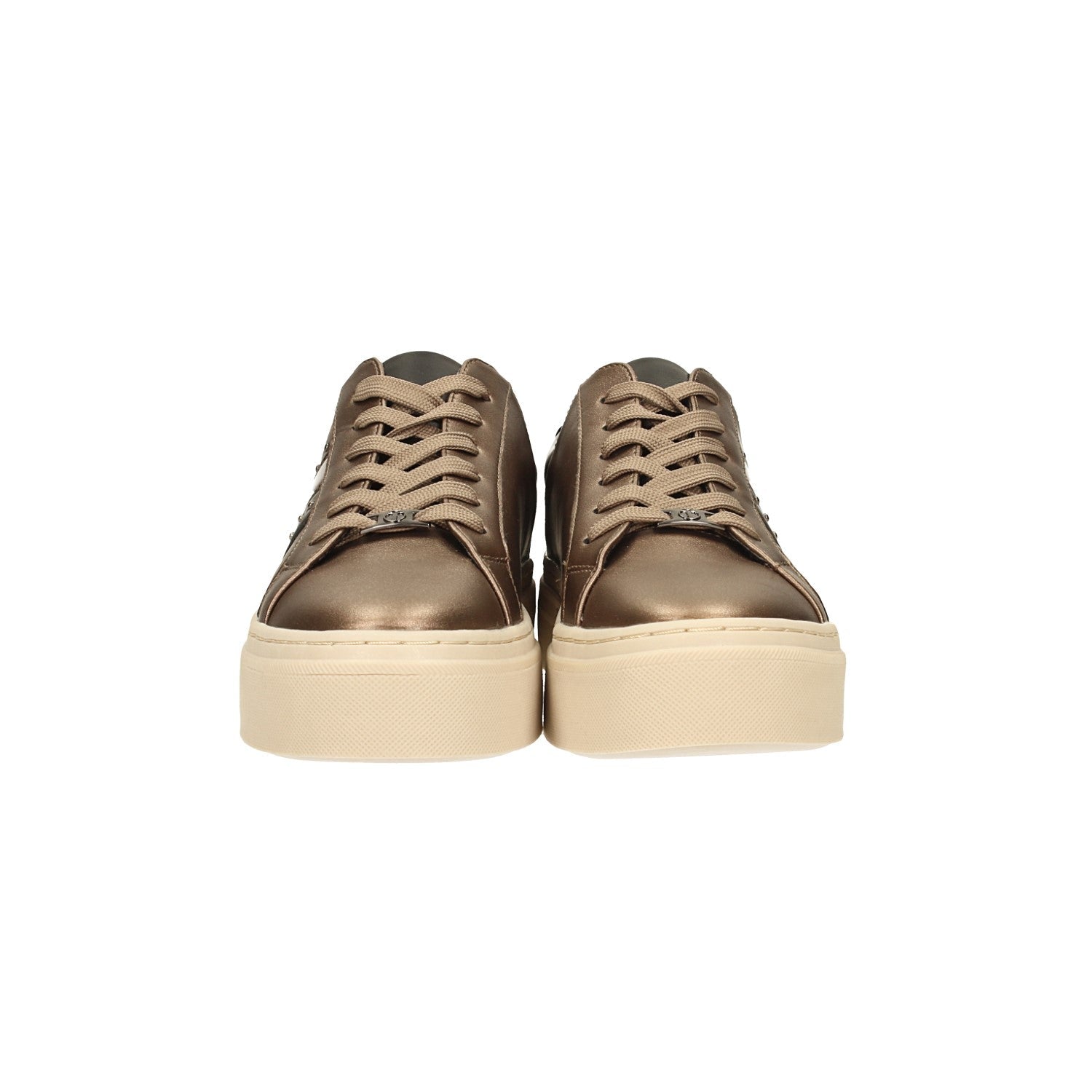 Sneakers con effetto brillantinato