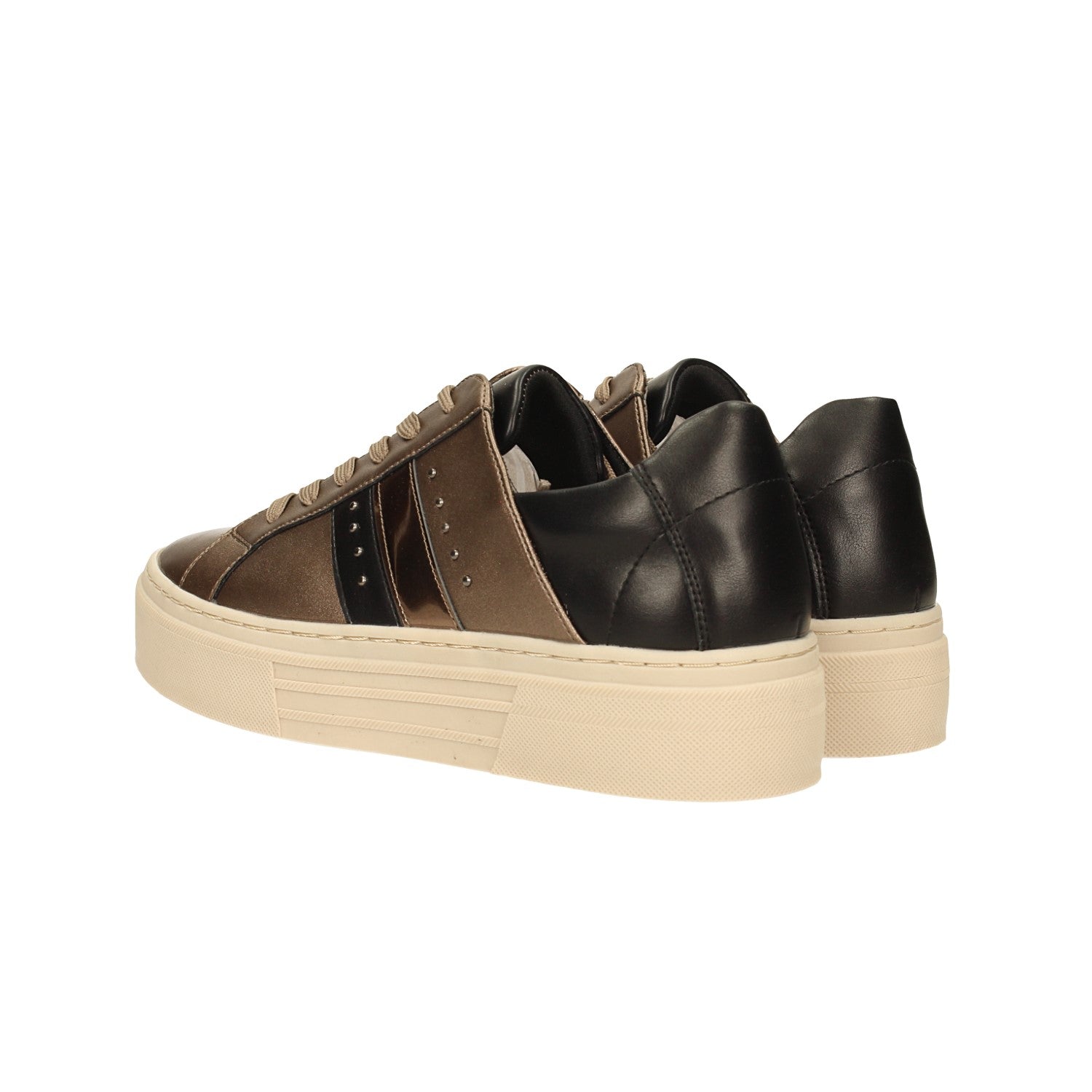 Sneakers con effetto brillantinato
