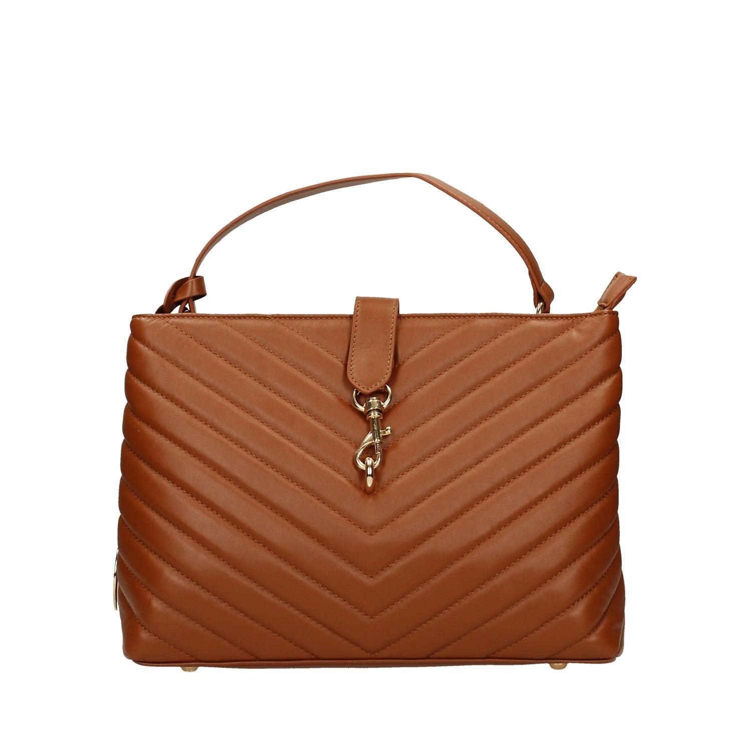Borsa a mano con fibbia dorata