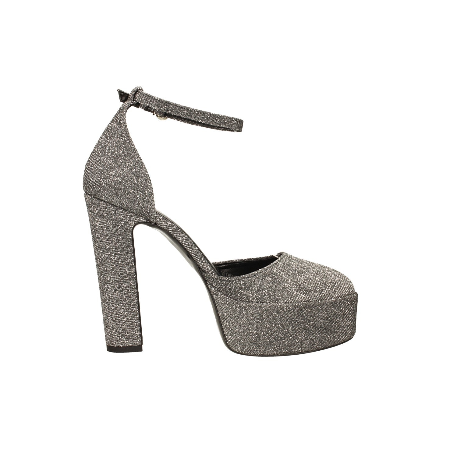 Décolleté platform glitterate. Made in Italy. Tacco alto 14cm