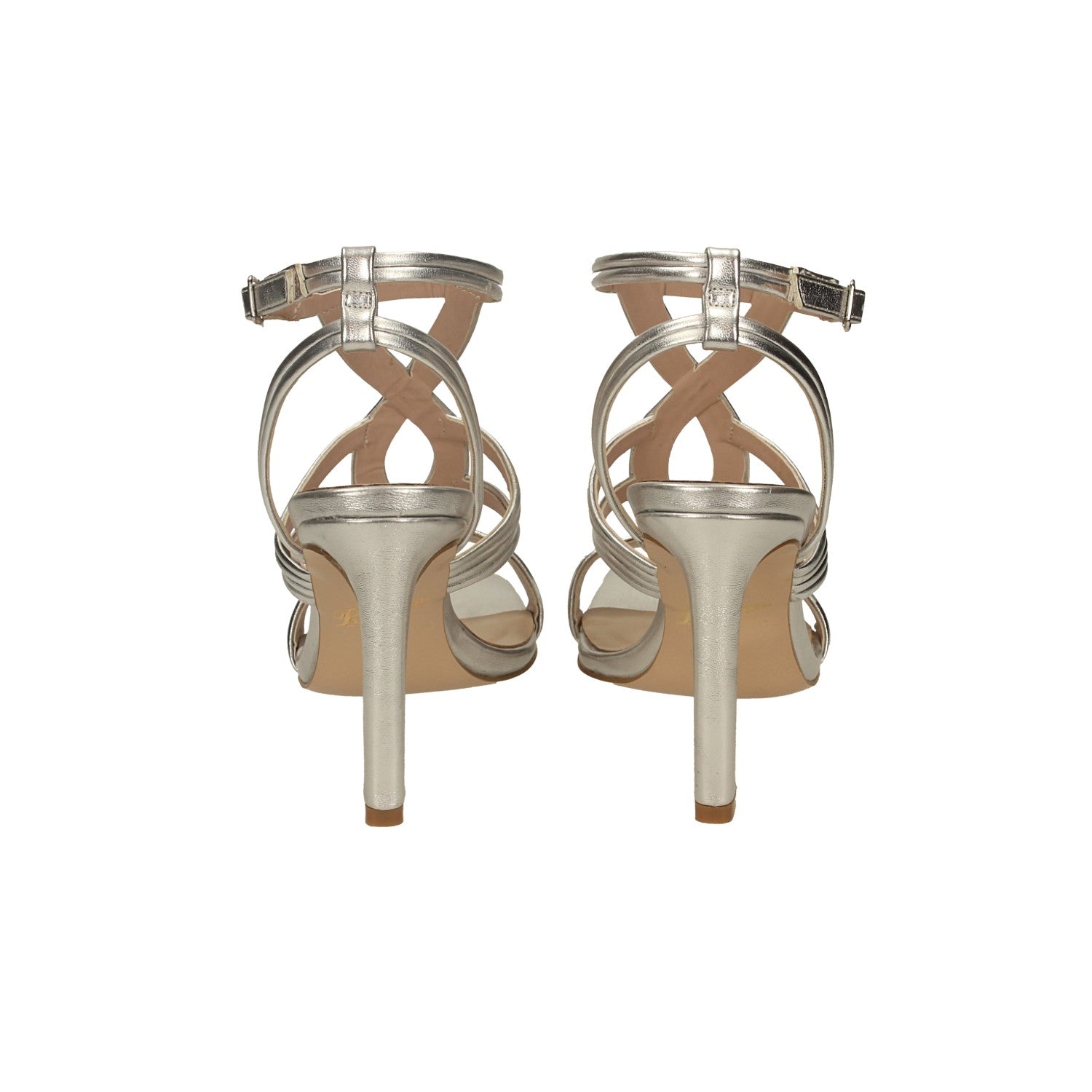Sandali strappy intrecciati. Tacco alto 10cm