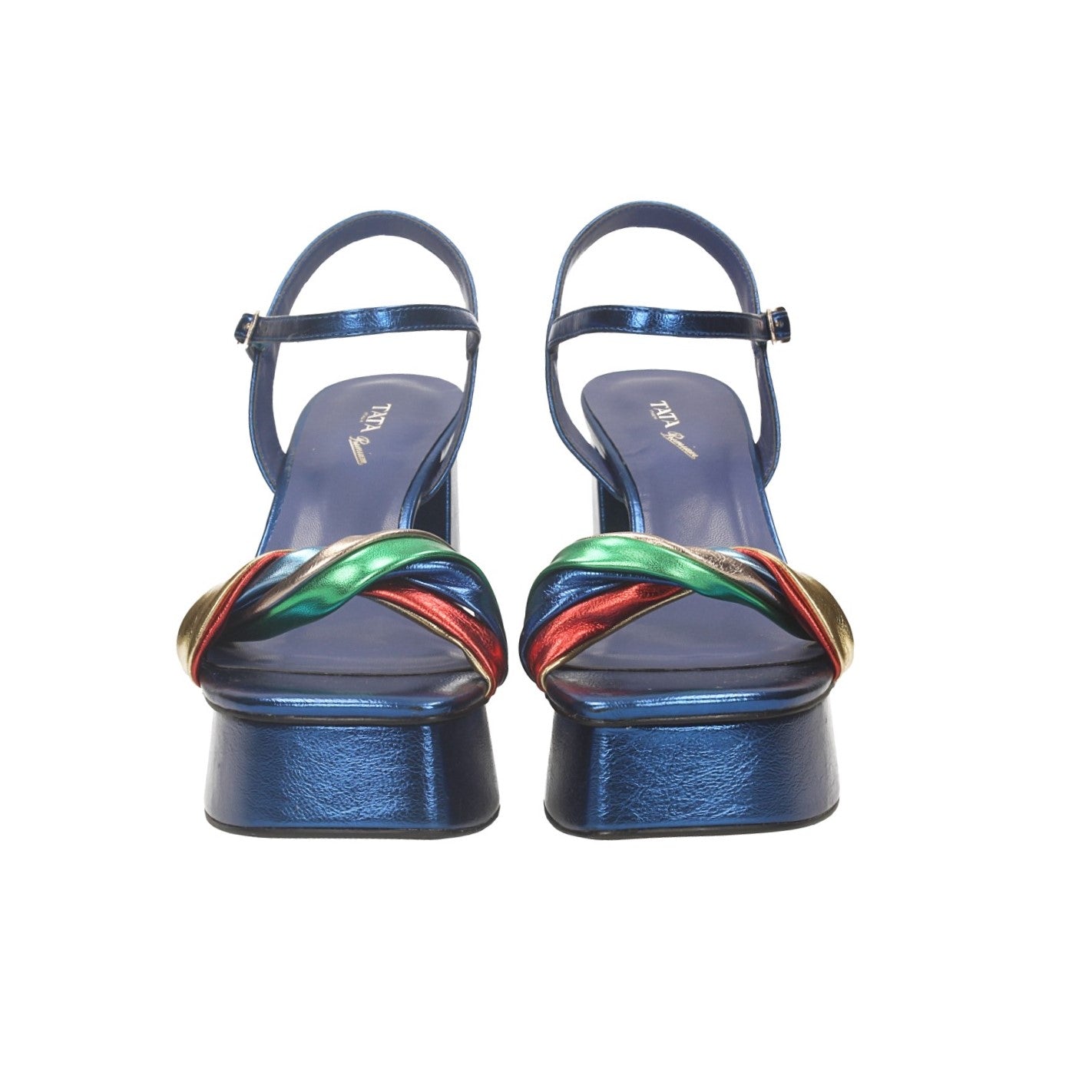 Sandali intrecciati. Tacco alto 11 cm