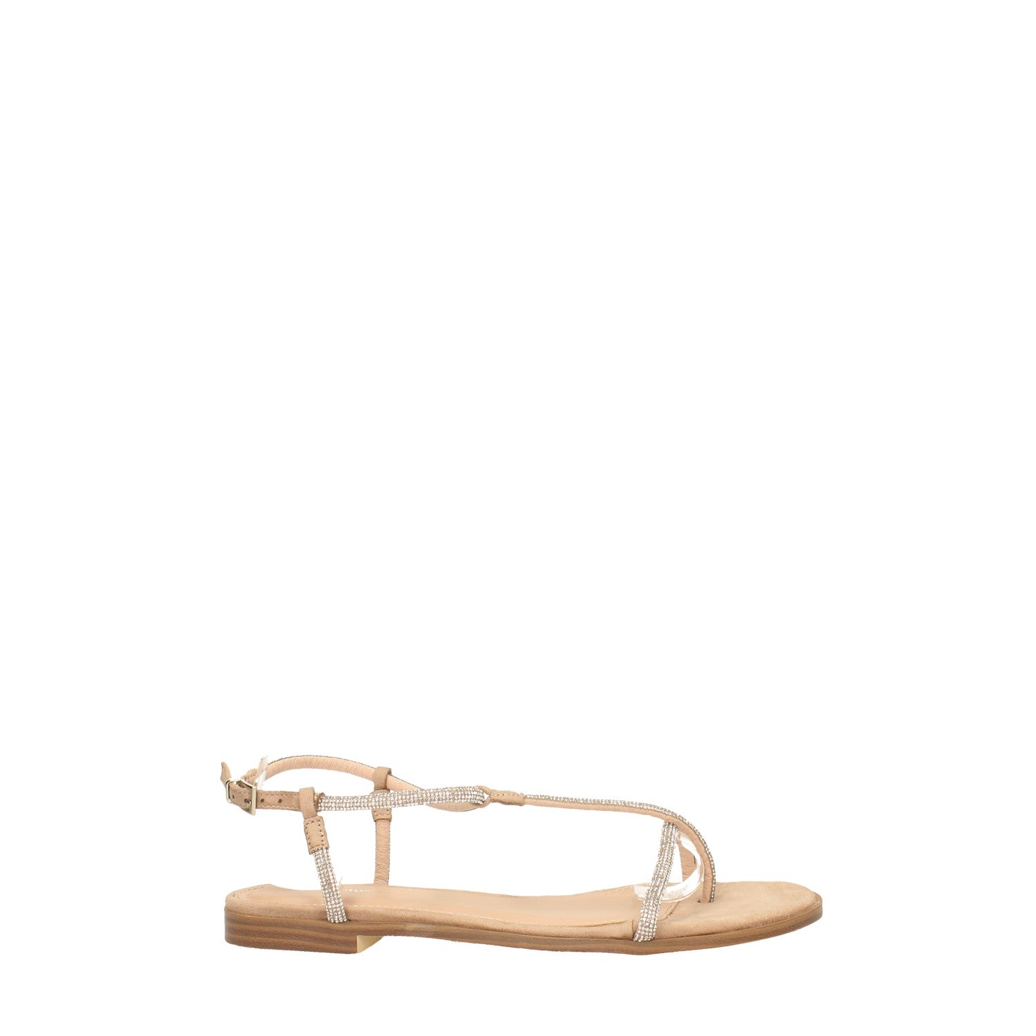 Sandali flat con strass