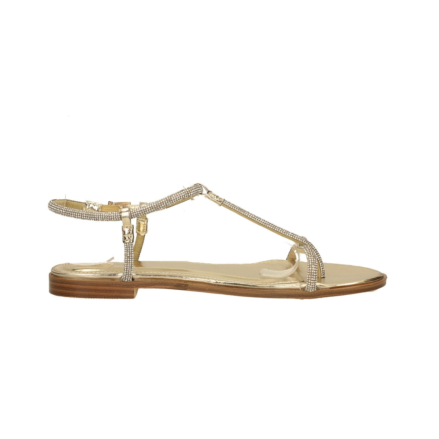 Sandali flat con strass