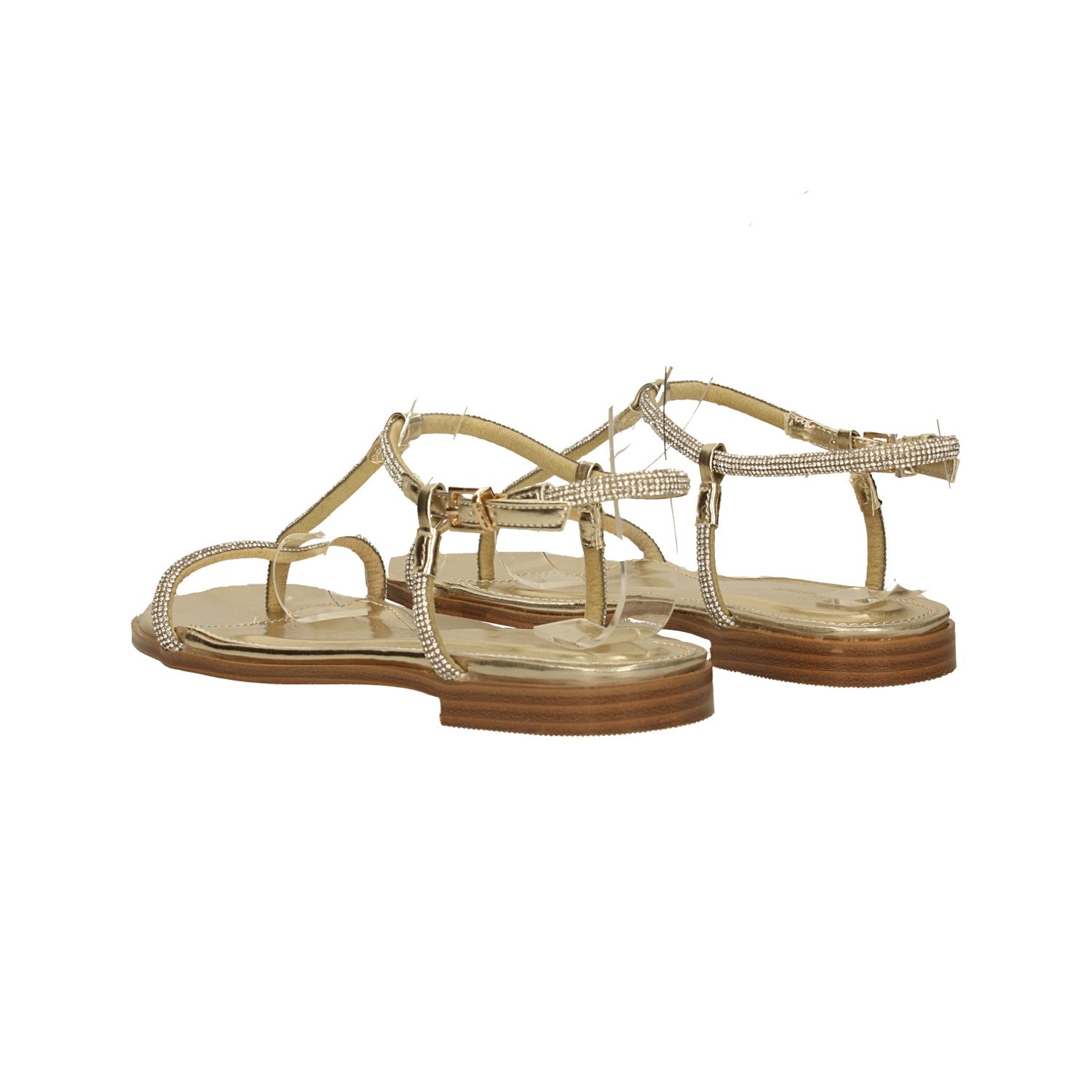 Sandali flat con strass