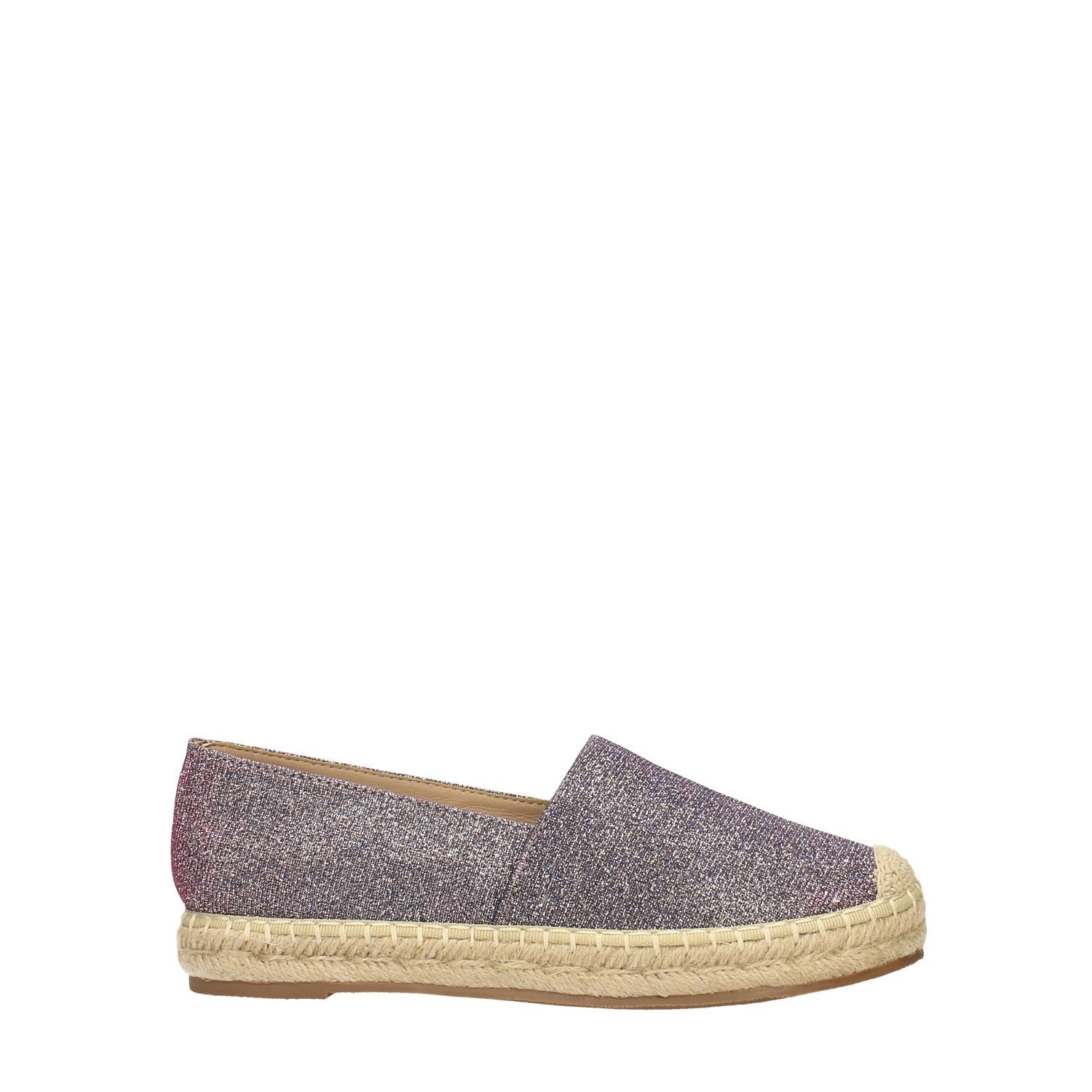 Espadrillas viola con glitter