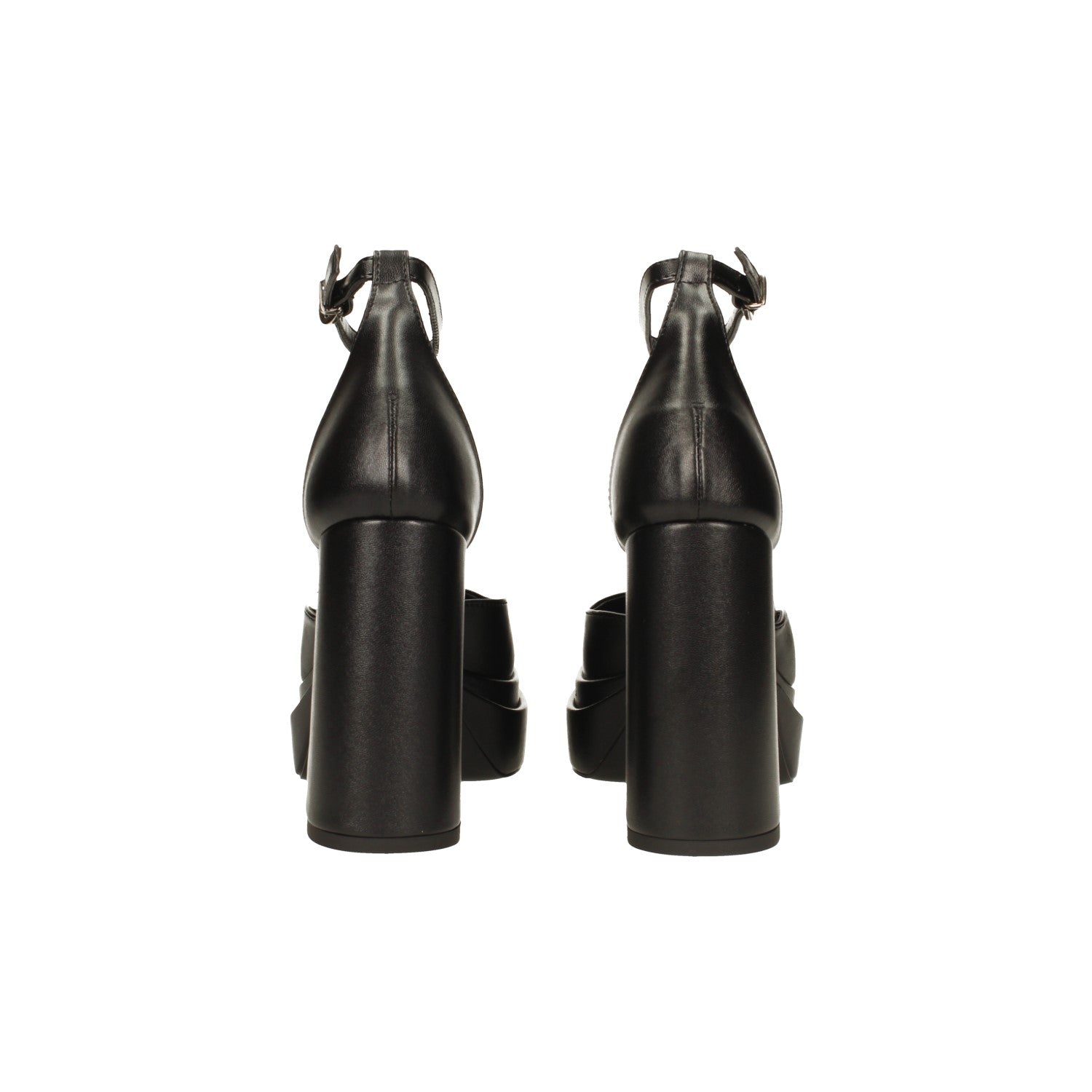 Décolleté glitterate con doppio plateau. Made in Italy. Tacco alto 11cm