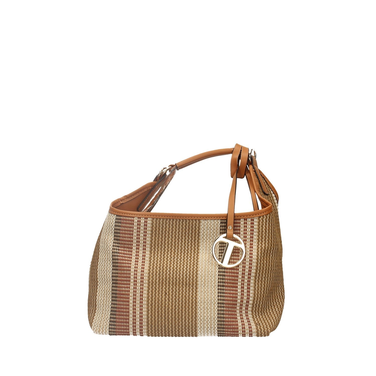 Hobo Bag con ricamo a righe