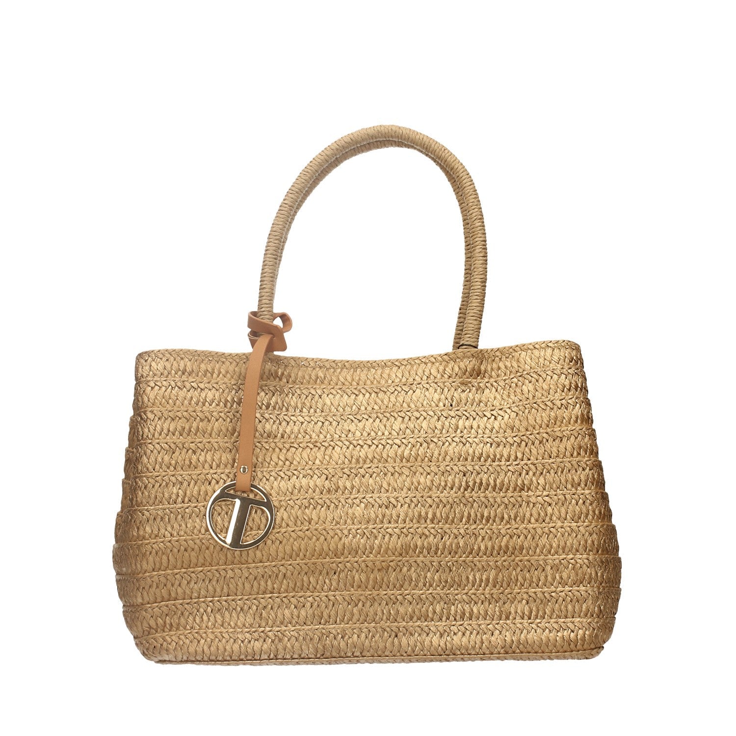 Shopper bag in paglia.