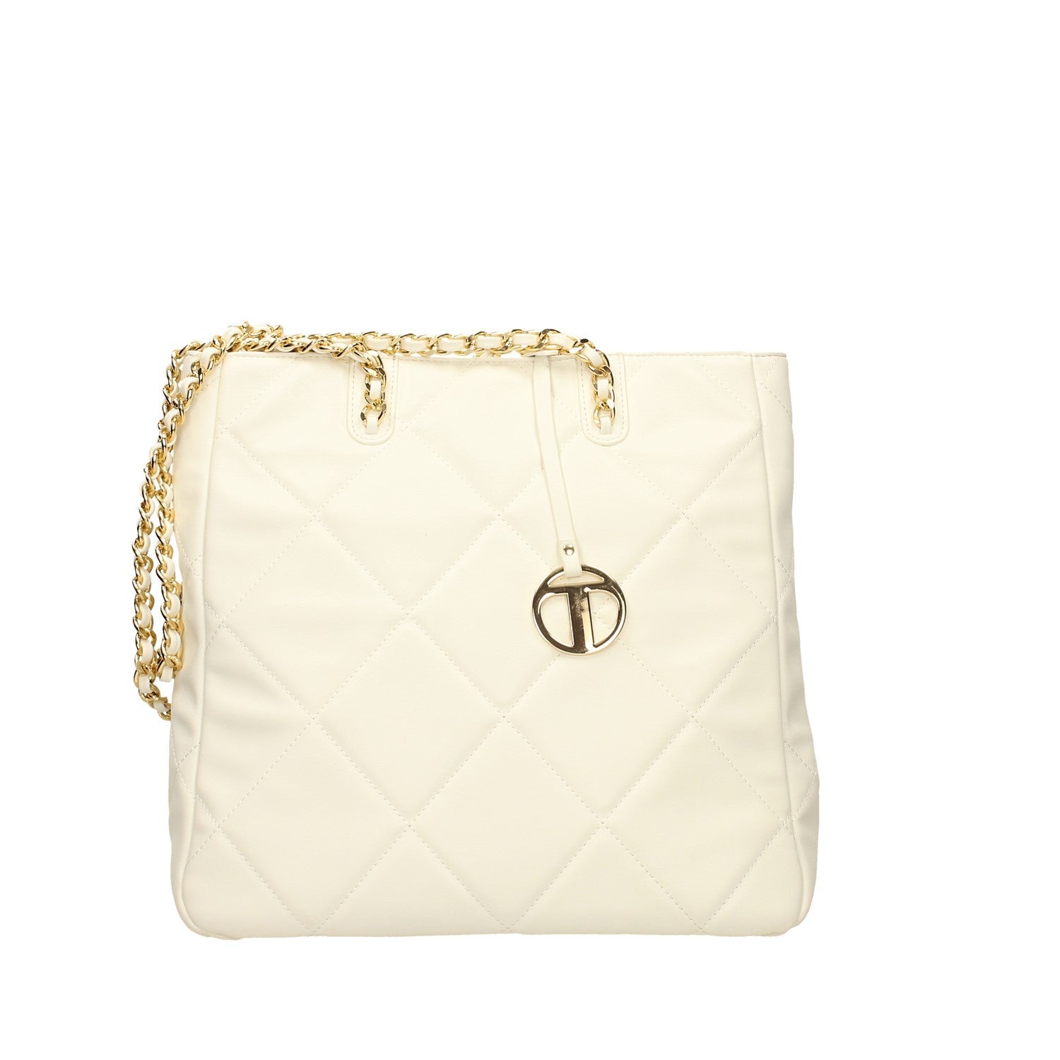 Shopper bag con manici intrecciati