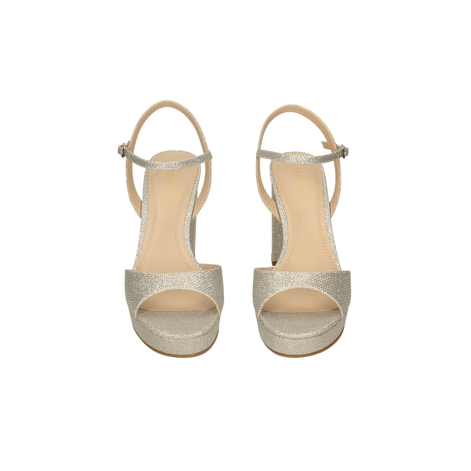 Sandali alti con glitter. Tacco alto 11cm
