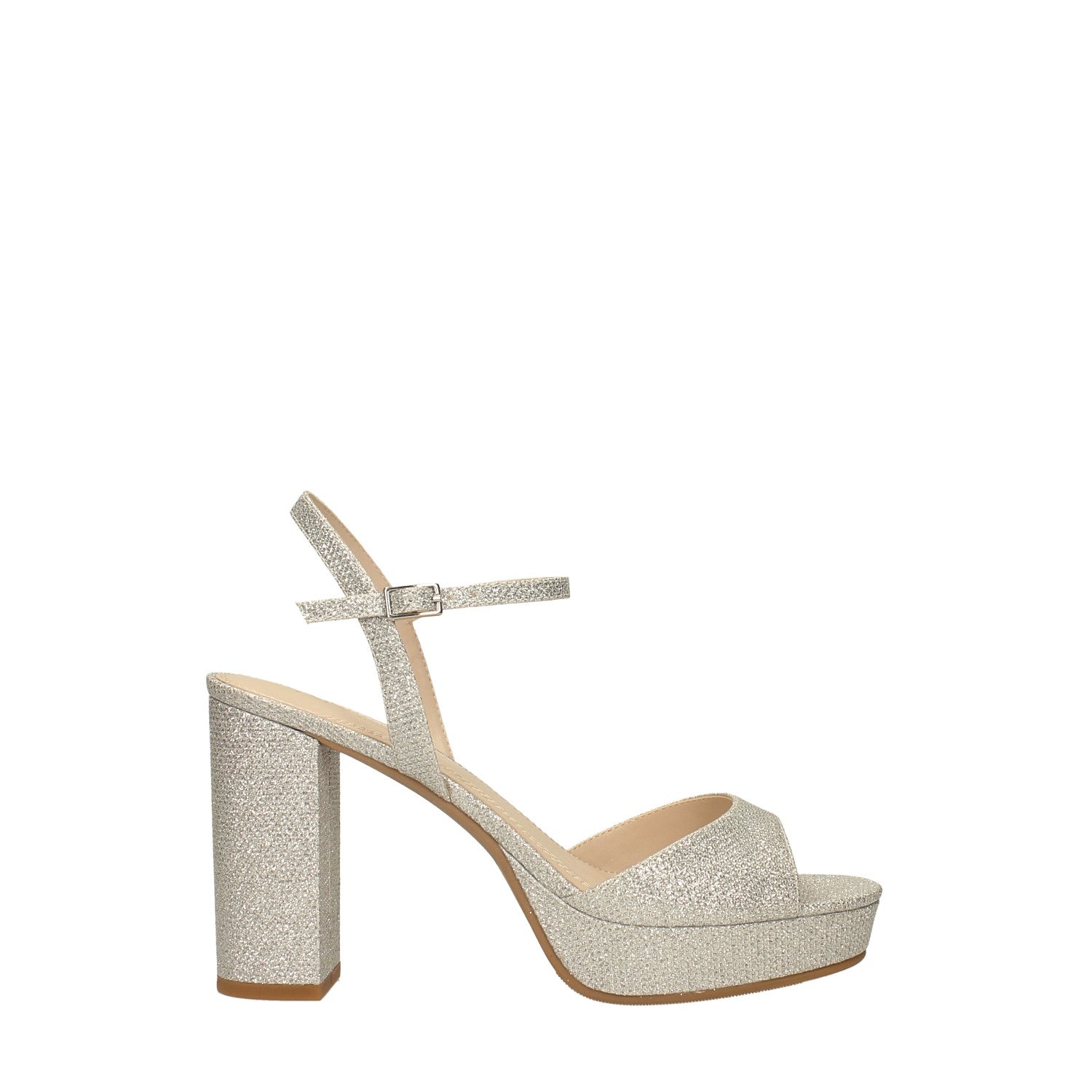 Sandali alti con glitter. Tacco alto 11cm