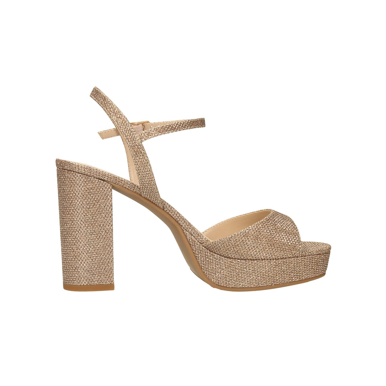 Sandali alti con glitter. Tacco alto 11cm