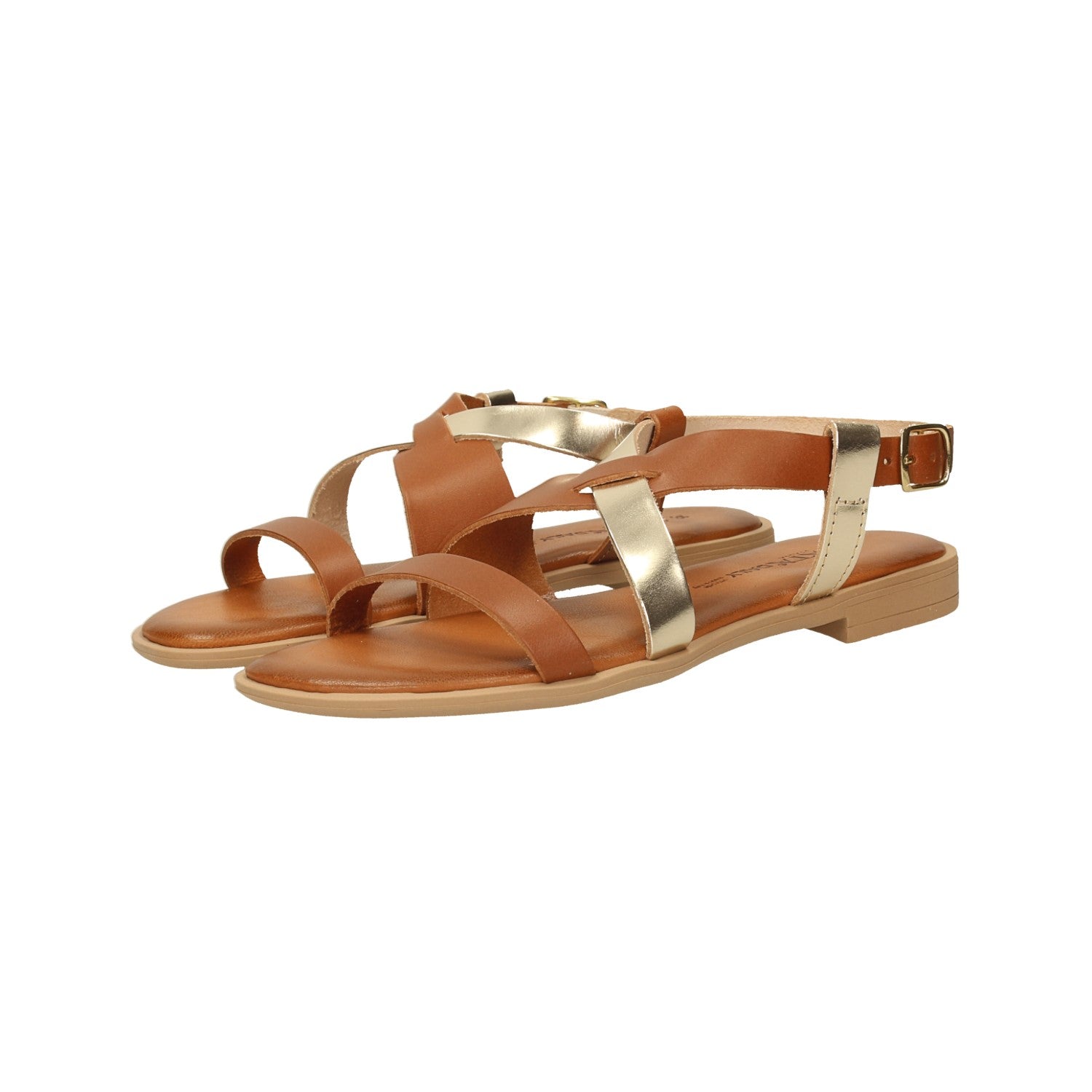 Sandali con fascia incrociata. Made in Italy