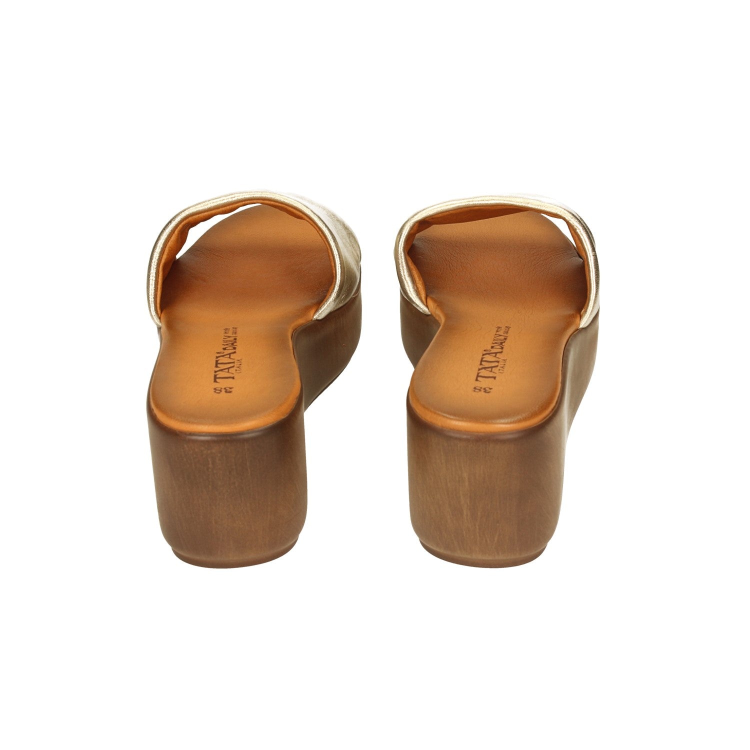Sandali con zeppa. Made in Italy. Tacco alto 6cm