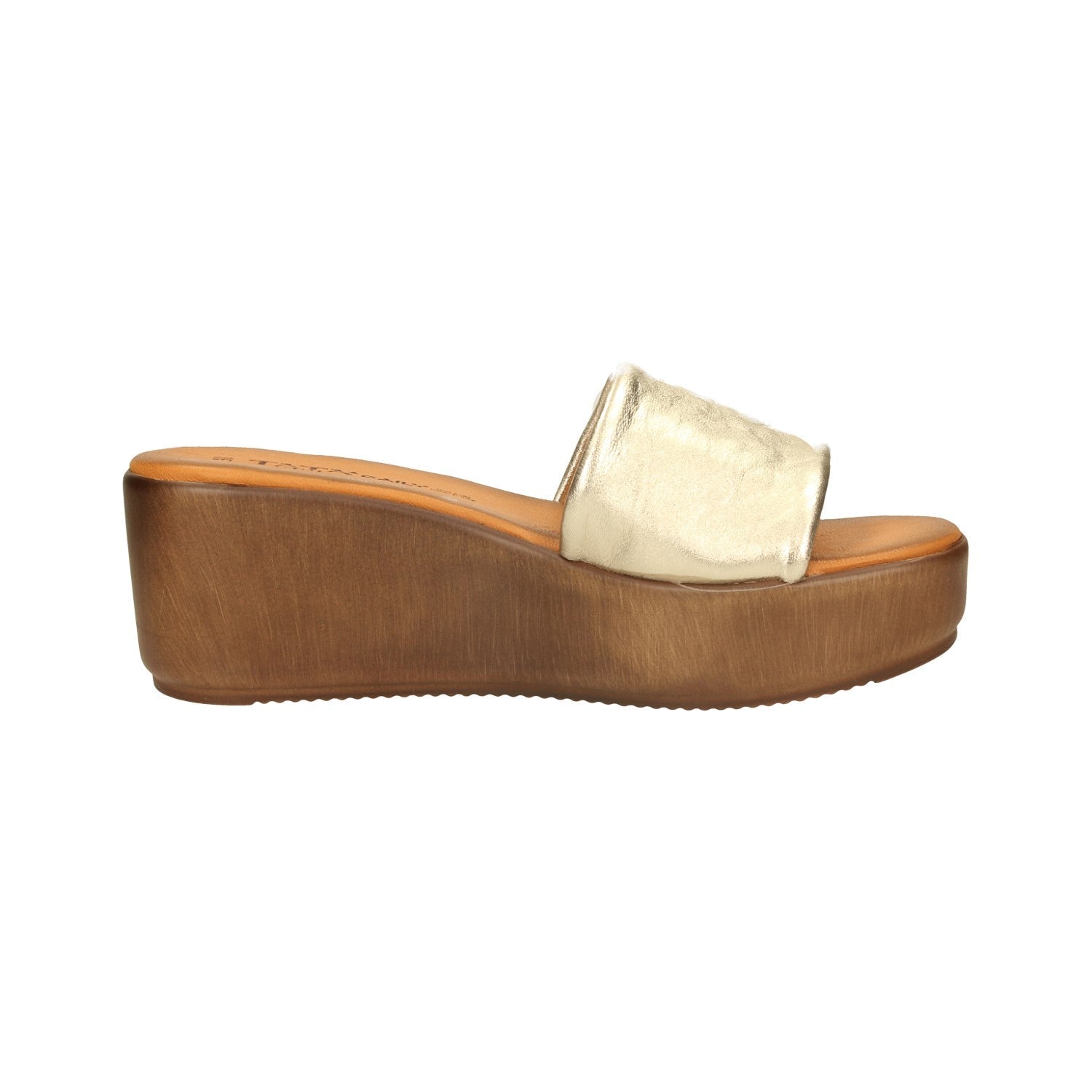 Sandali con zeppa. Made in Italy. Tacco alto 6cm