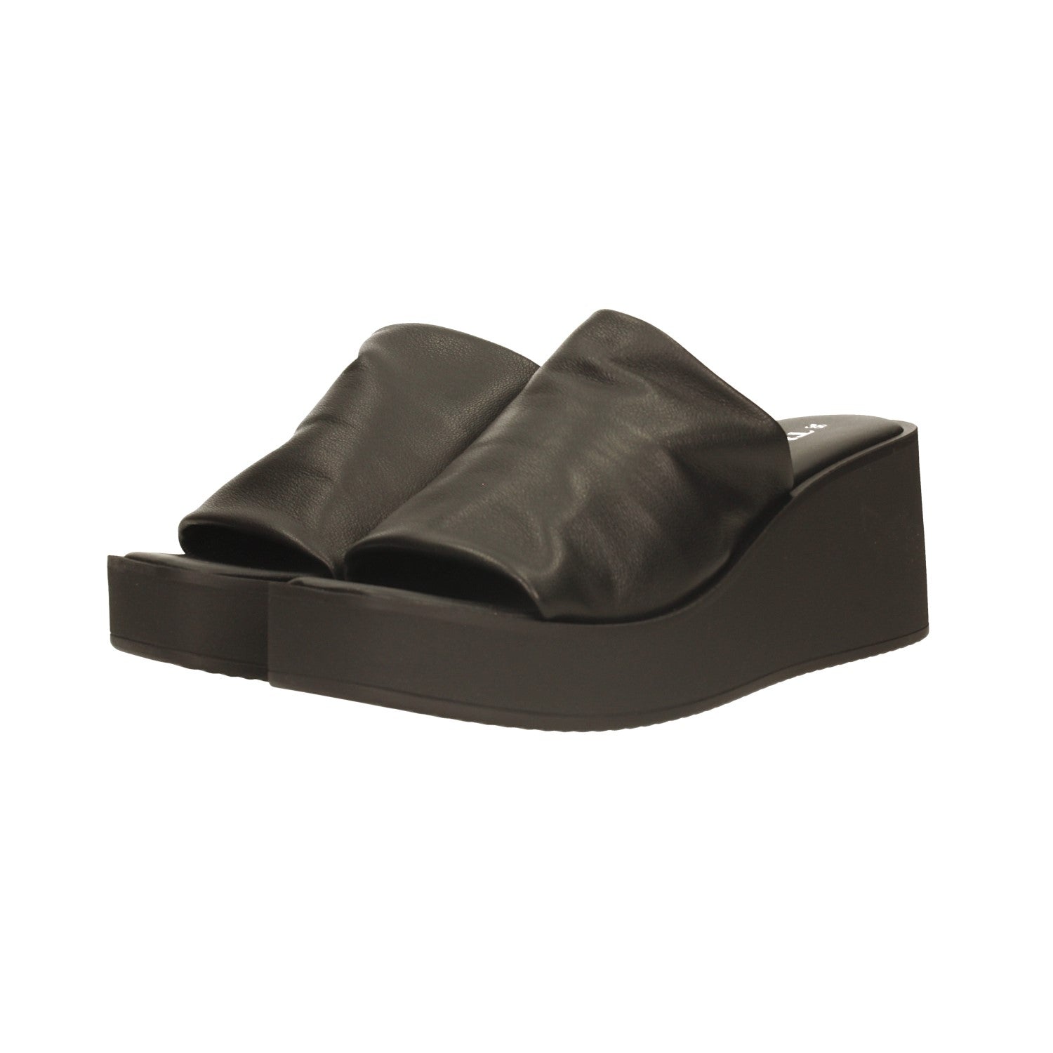Sandali effetto increspato. Made in Italy. Tacco alto 7cm