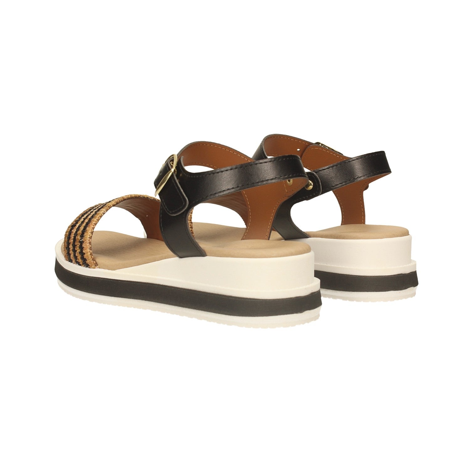 Sandali con mini zeppa. Made in Italy. Tacco alto 4cm