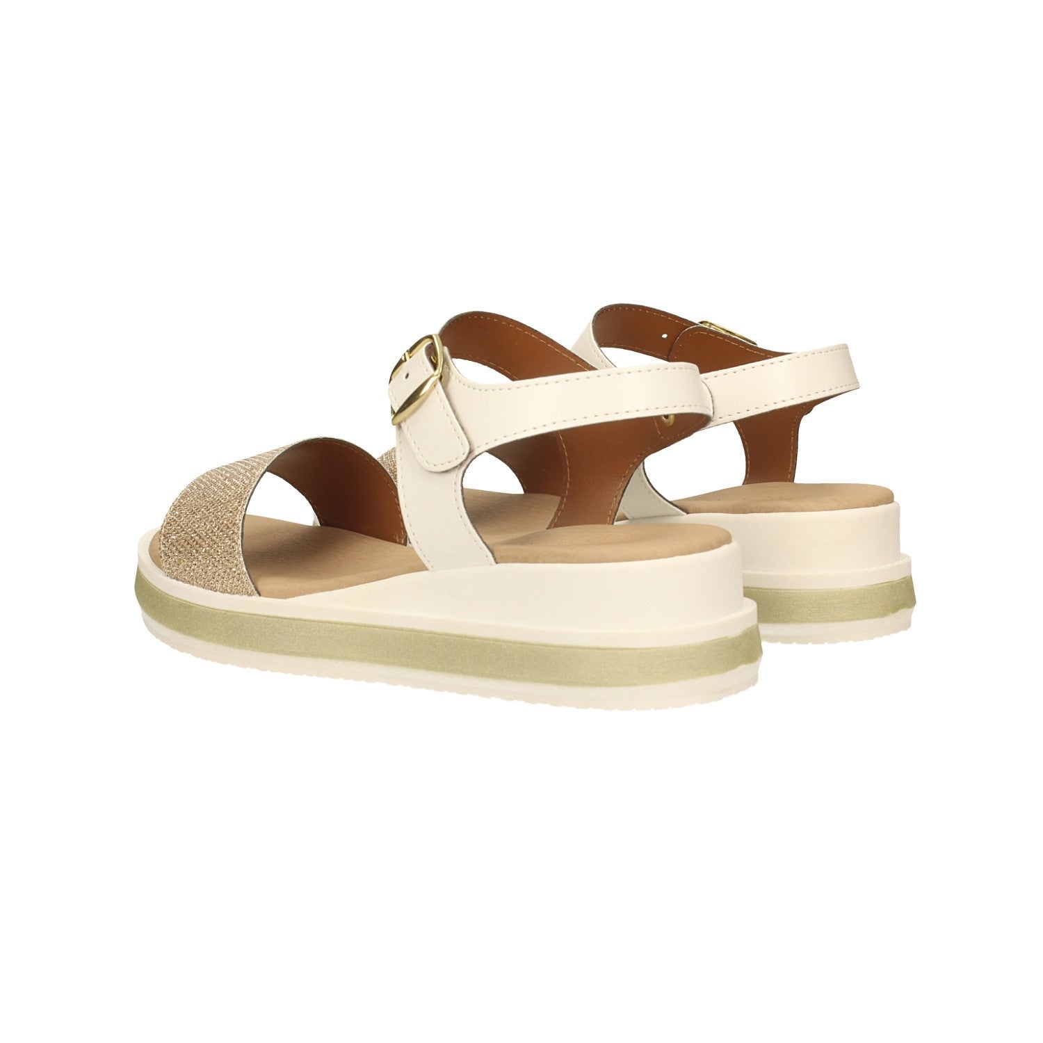 Sandali con mini zeppa. Made in Italy. Tacco alto 4cm
