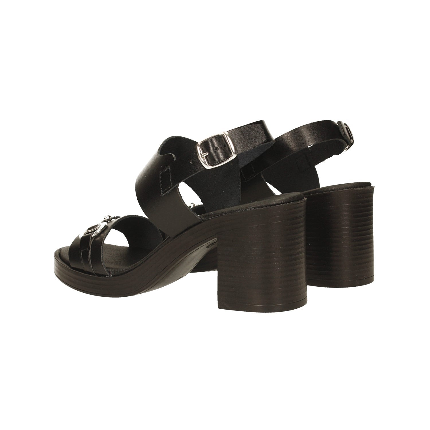 Sandali con morsetto. Made in Italy. Tacco alto 7 cm
