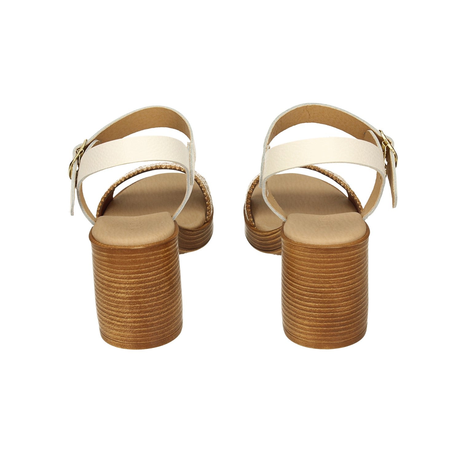 Sandali con zeppa. Made in Italy. Tacco alto 7 cm